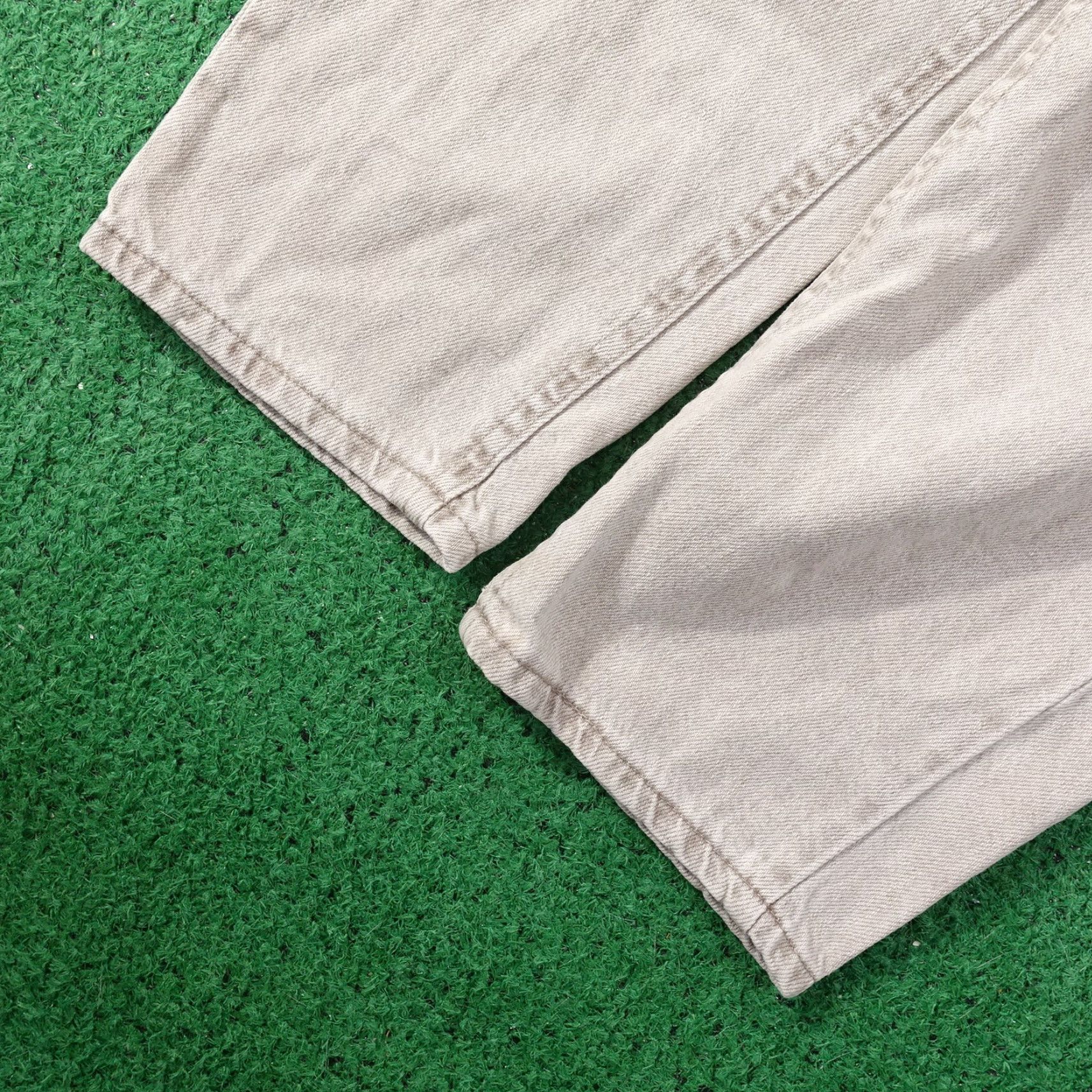 Lee VINTAGE LEE BEIGE DENIM JEANS WOMENS SIZE 16 REGULAR (34X28) 80s 90s TAPERED Size 38" / US 16 / IT 52 - 7 Thumbnail