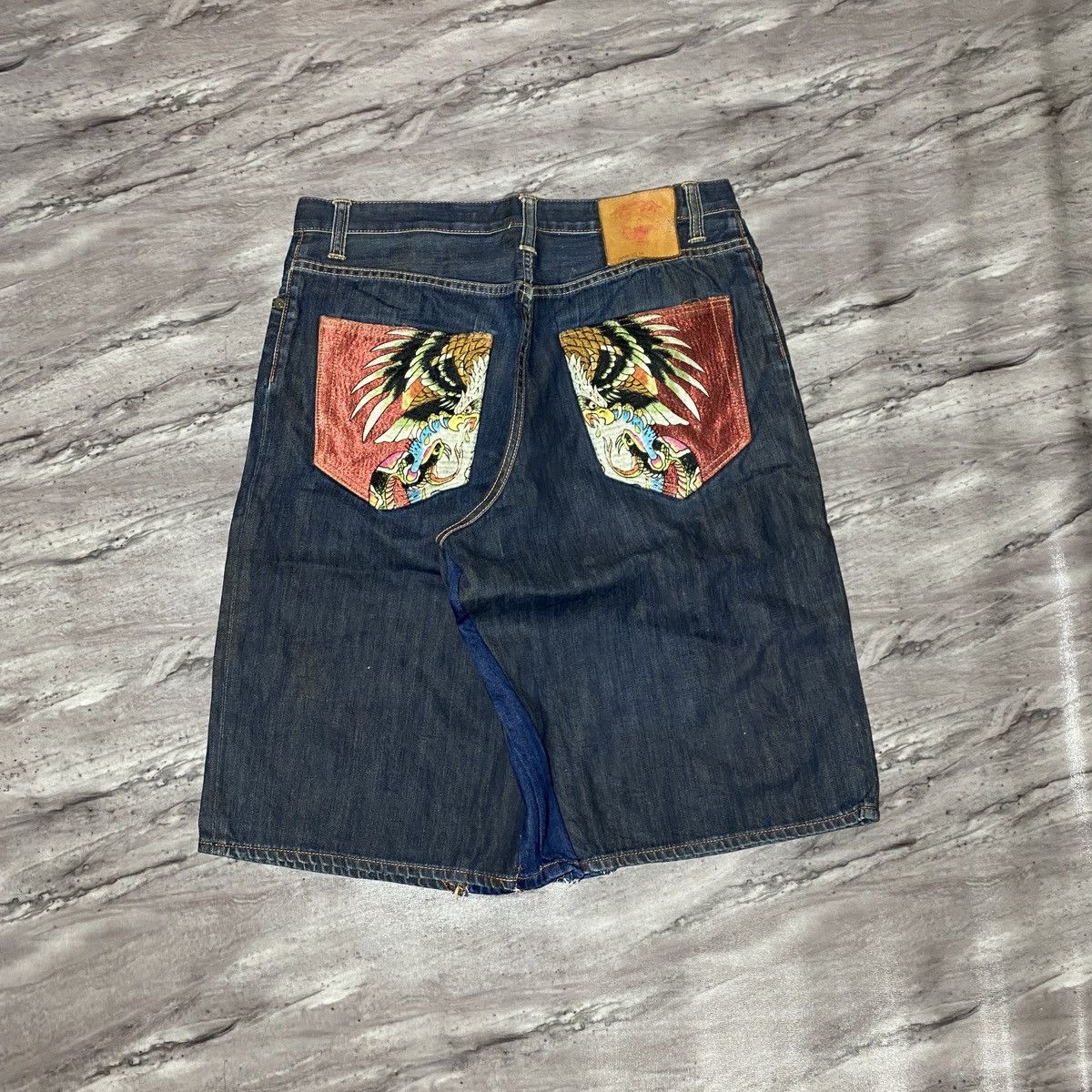 Ed Hardy Y2K ED HARDY JORTS 😍⭐️ Size US 36 / EU 52 - 1 Thumbnail
