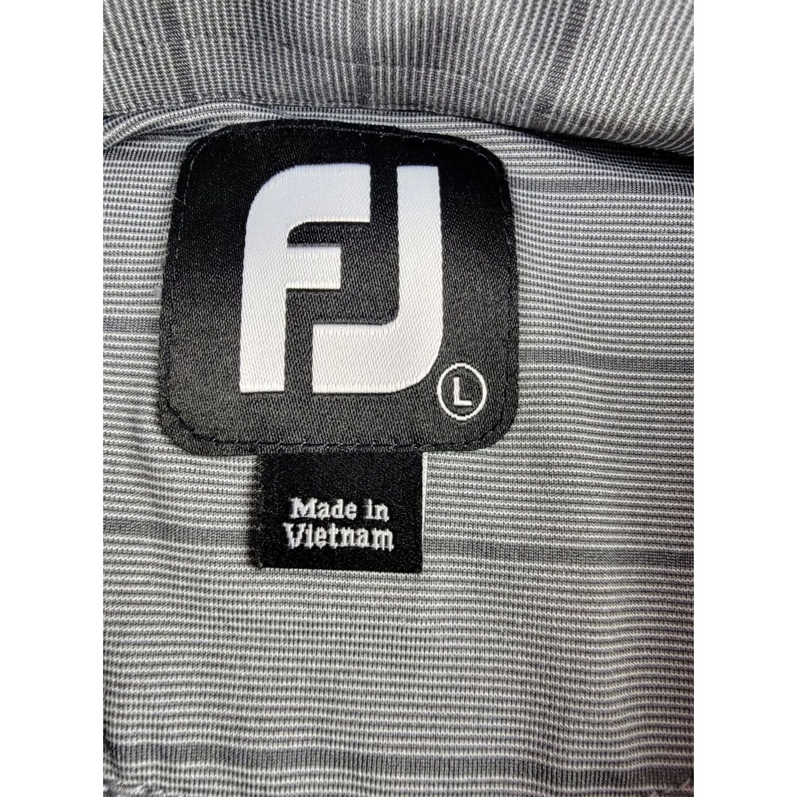 Footjoy FootJoy Golf Polo Shirt Mens Large Gray Stripe Short Sleeve Polo Outdoor Sports Size US L / EU 52-54 / 3 - 3 Thumbnail