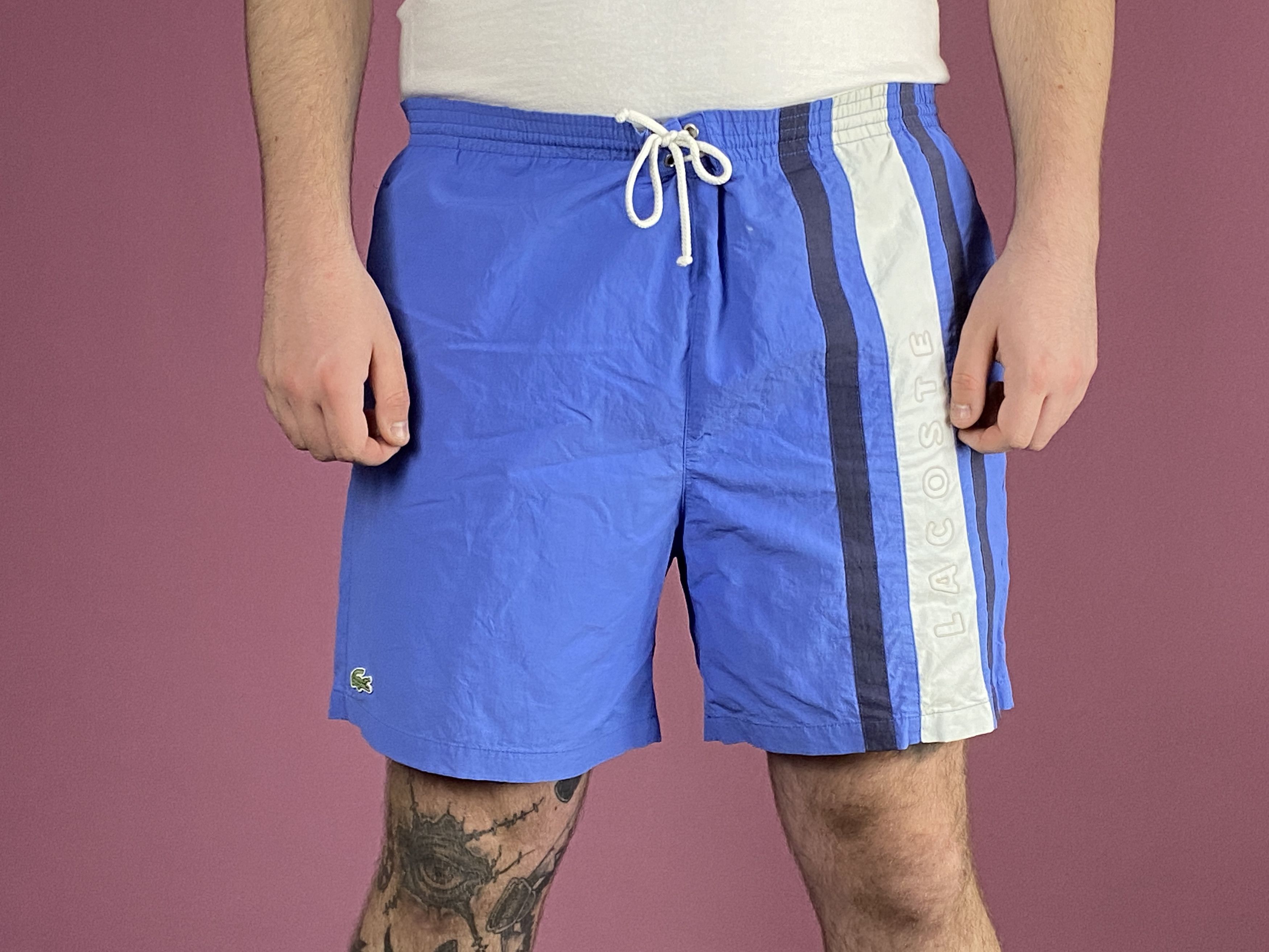 Lacoste × Vintage 90s Lacoste Vintage Men's Shorts - XL Size US 36 / EU 52 - 2 Thumbnail
