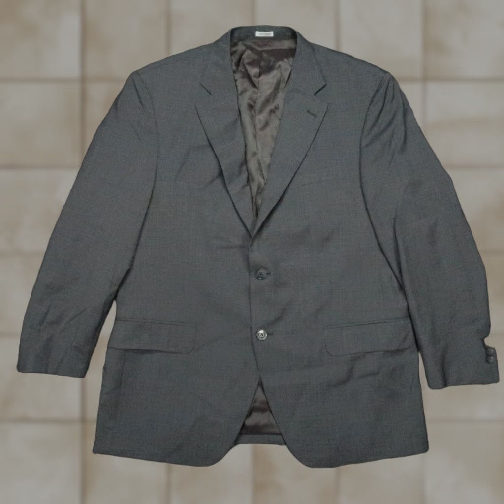 Peter Millar Peter Millar Blazer Men 44R Gray Wool Double Vented Sport Coat Size 44R - 1 Thumbnail
