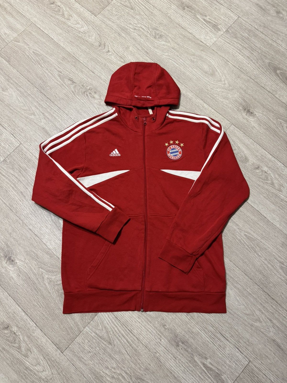 Adidas 🔷Vintage Adidas Bayern Munich 2013/14 Zip Hoodie🔷 Size US L / EU 52-54 / 3 - 1 Thumbnail