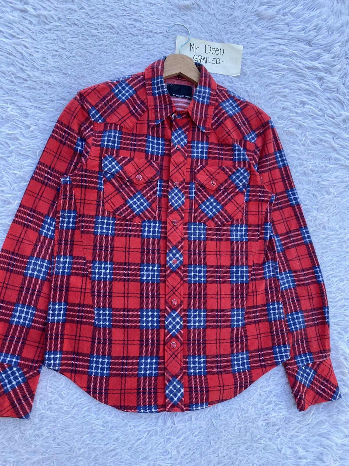 Number (N)ine Rare Number Nine Checkered Flannel Shirt Size US S / EU 44-46 / 1 - 5 Thumbnail