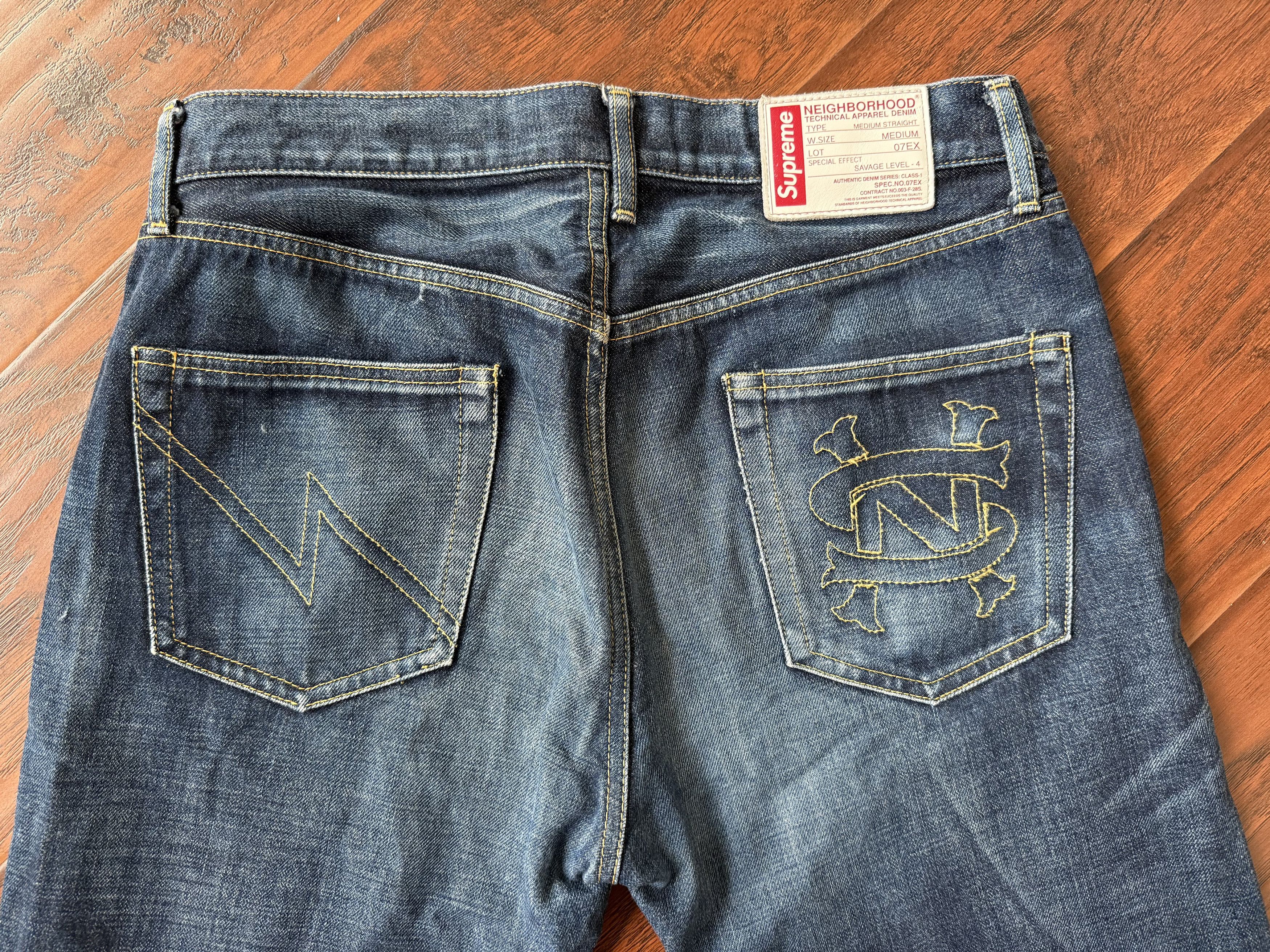 Neighborhood × Supreme Supreme Neighborhood Savage Denim Jeans 2007 Selvedge Japan Size US 33 - 5 Thumbnail