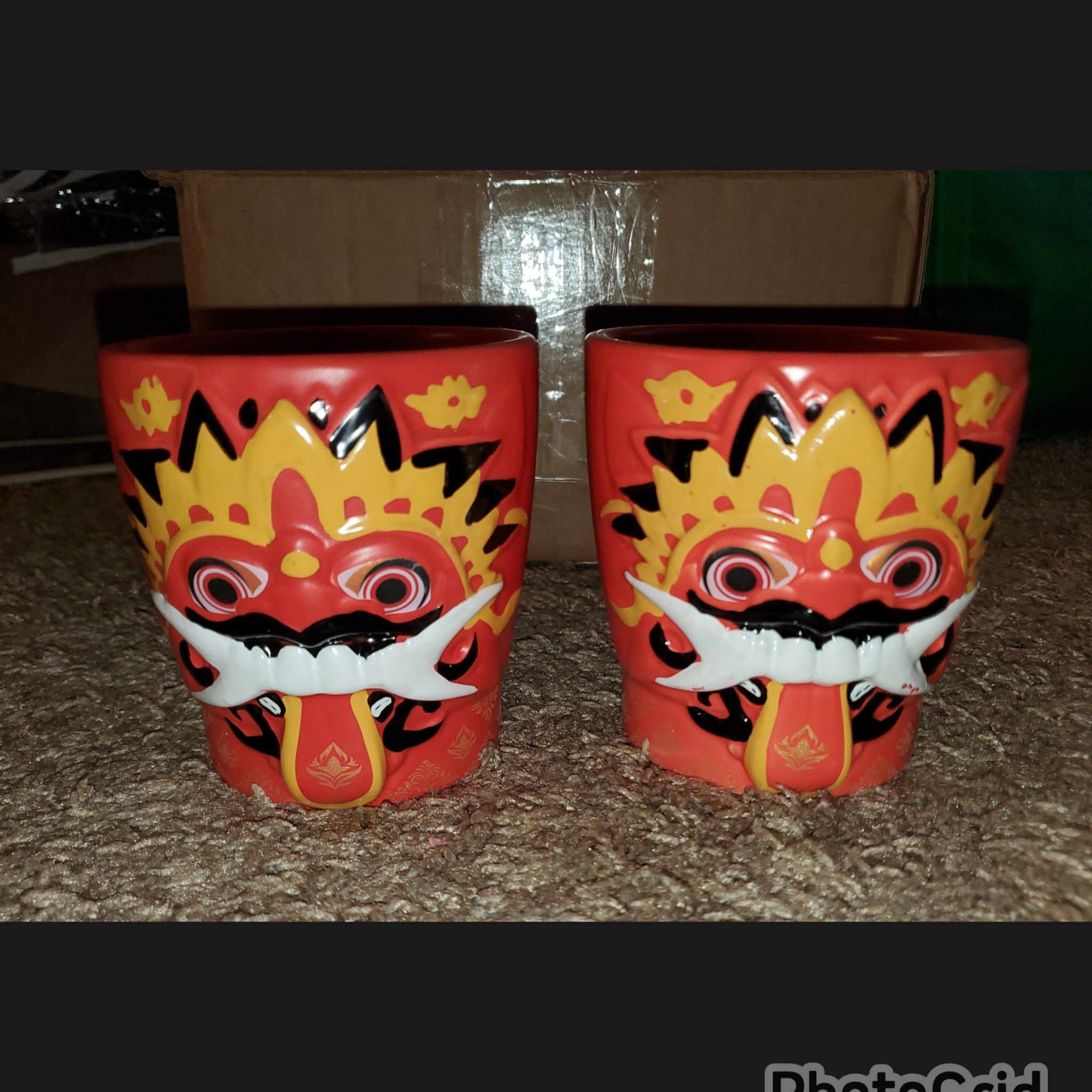 Other Set of Princess Cruise Line Dragon Faced Tiki Cocktail Cups Size ONE SIZE - 1 Thumbnail