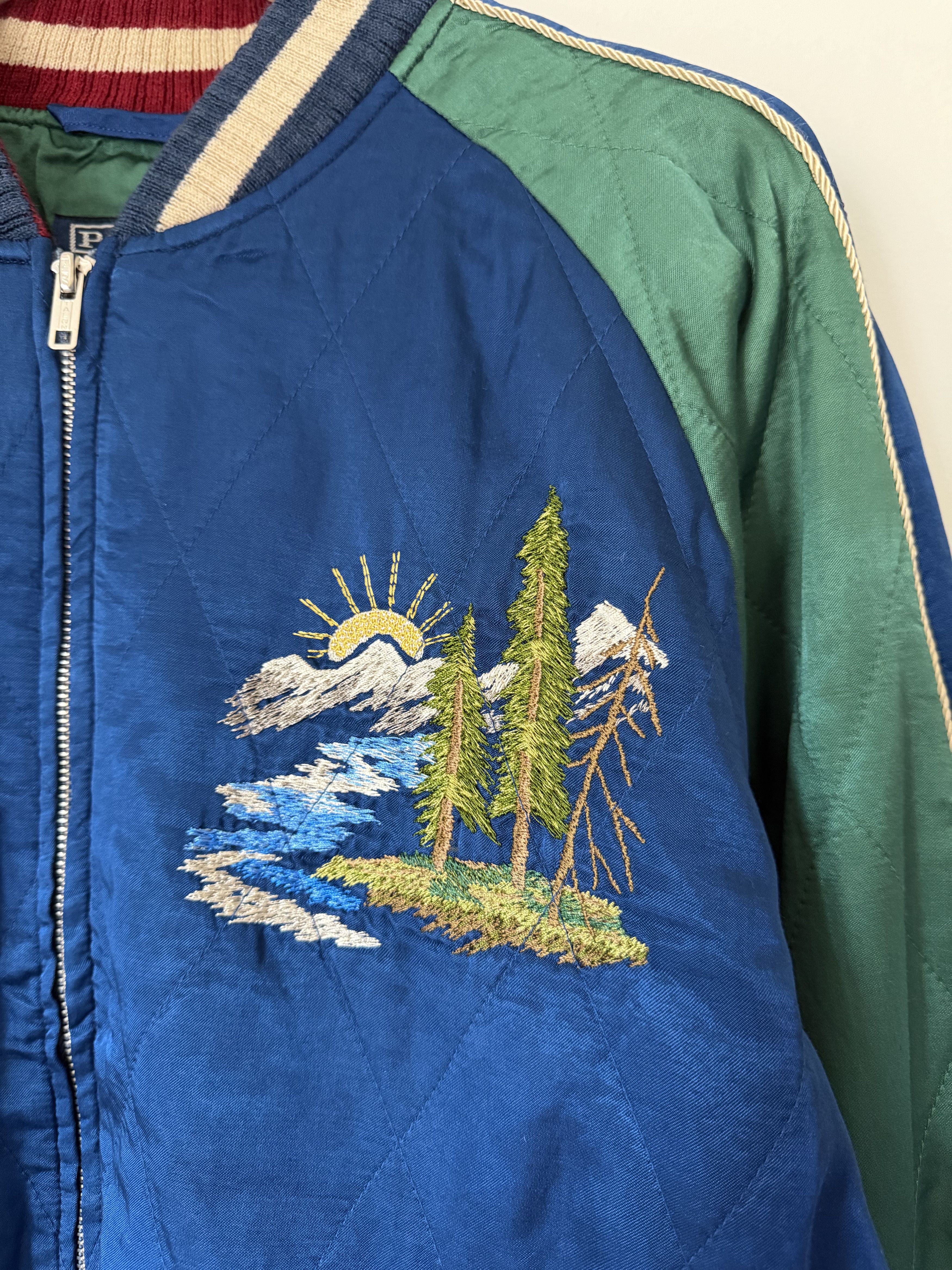 Polo Ralph Lauren Polo Ralph Lauren Wyoming Souvenir Satin Flight Jacket Size US L / EU 52-54 / 3 - 8 Thumbnail