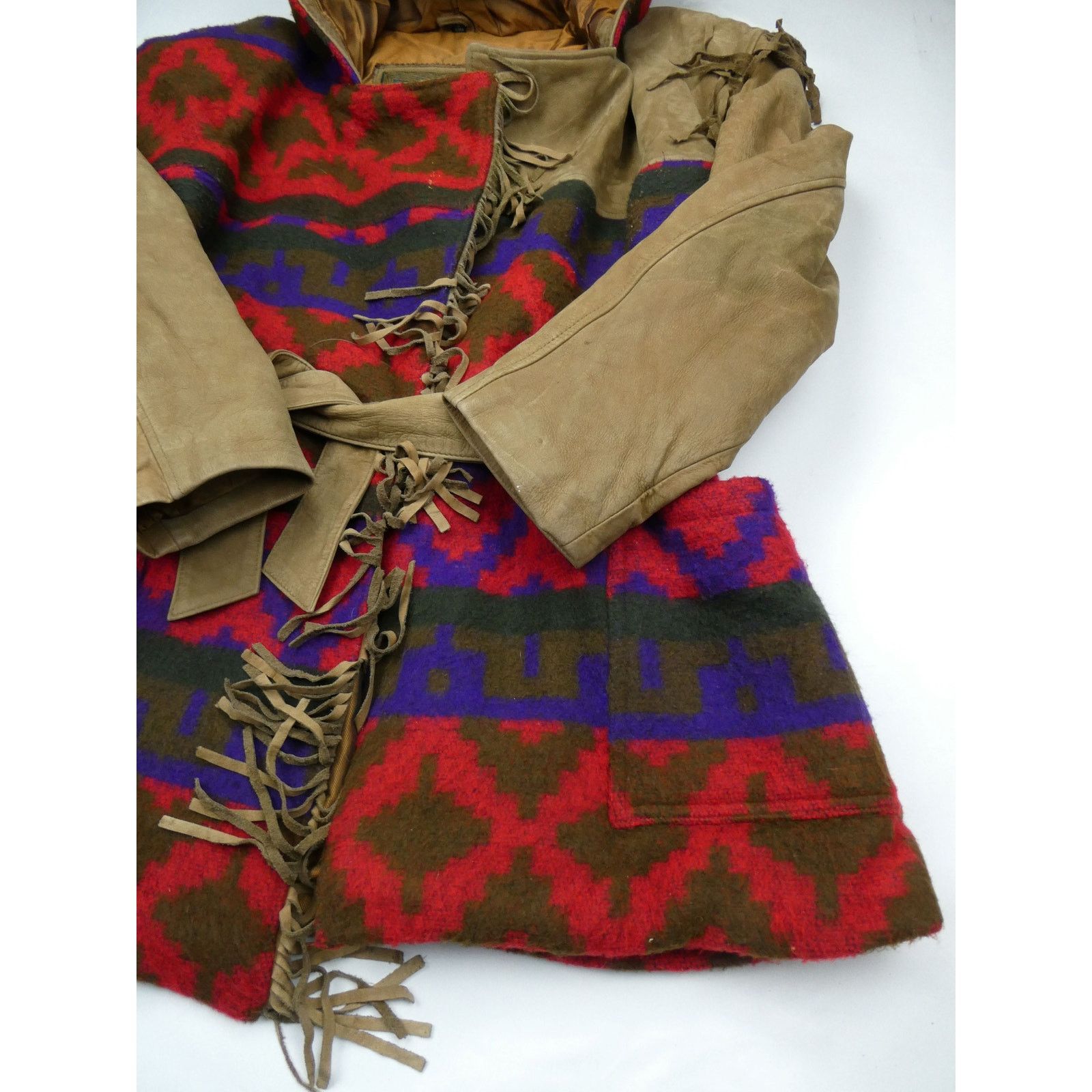 Pendleton Miropa Wool & Leather Aztec print coat Pendleton Like, small Size S / US 4 / IT 40 - 3 Thumbnail