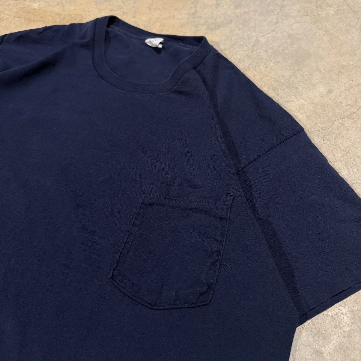 Gap Vintage 80s Gap Faded Blank Selvedge Pocket Tee Grunge ERD Size US L / EU 52-54 / 3 - 3 Thumbnail
