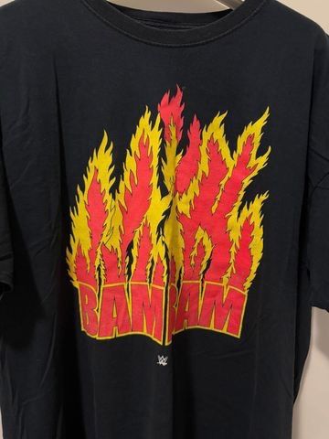 Vintage BAM BAM BIGELOW Flames Logo WWE Size US XXL / EU 58 / 5 - 2 Thumbnail