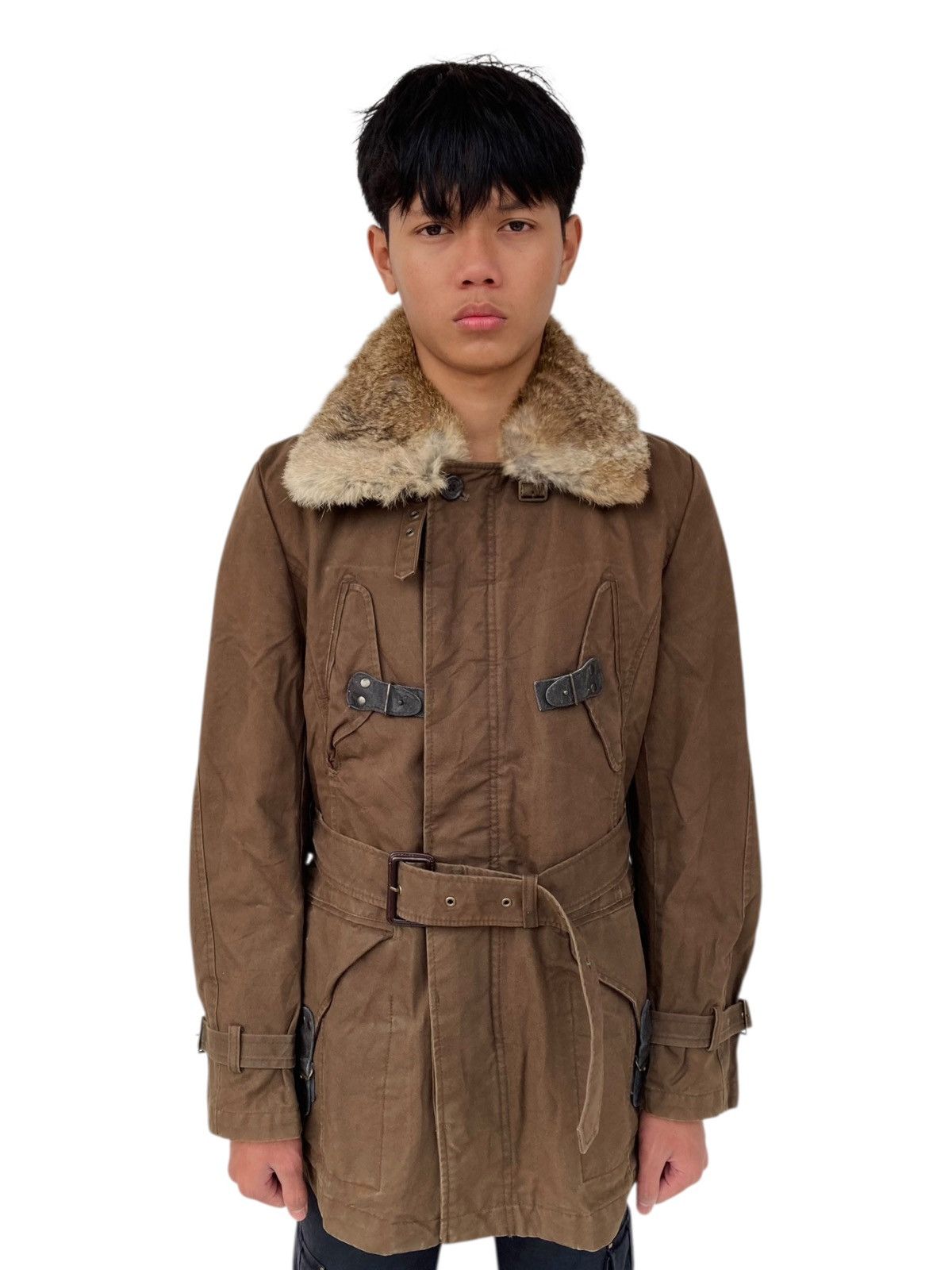 If Six Was Nine 2005 PPFM - Trim Fur Canvas Coat Jacket Size US L / EU 52-54 / 3 - 1 Thumbnail