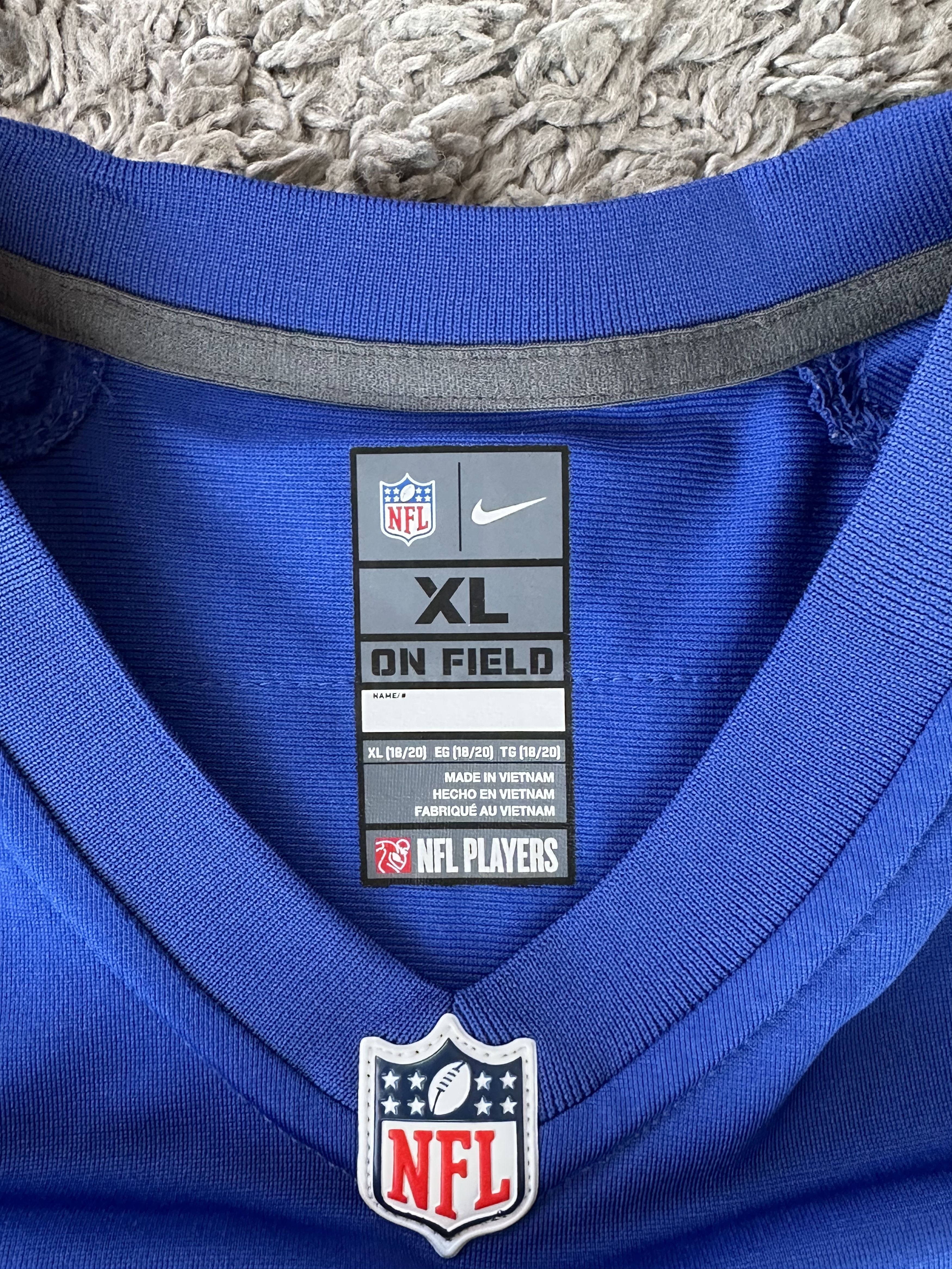 Nike VGC NFL Nike On Field NY Size XL V-Neck - Color Blue Size US XL / EU 56 / 4 - 5 Thumbnail