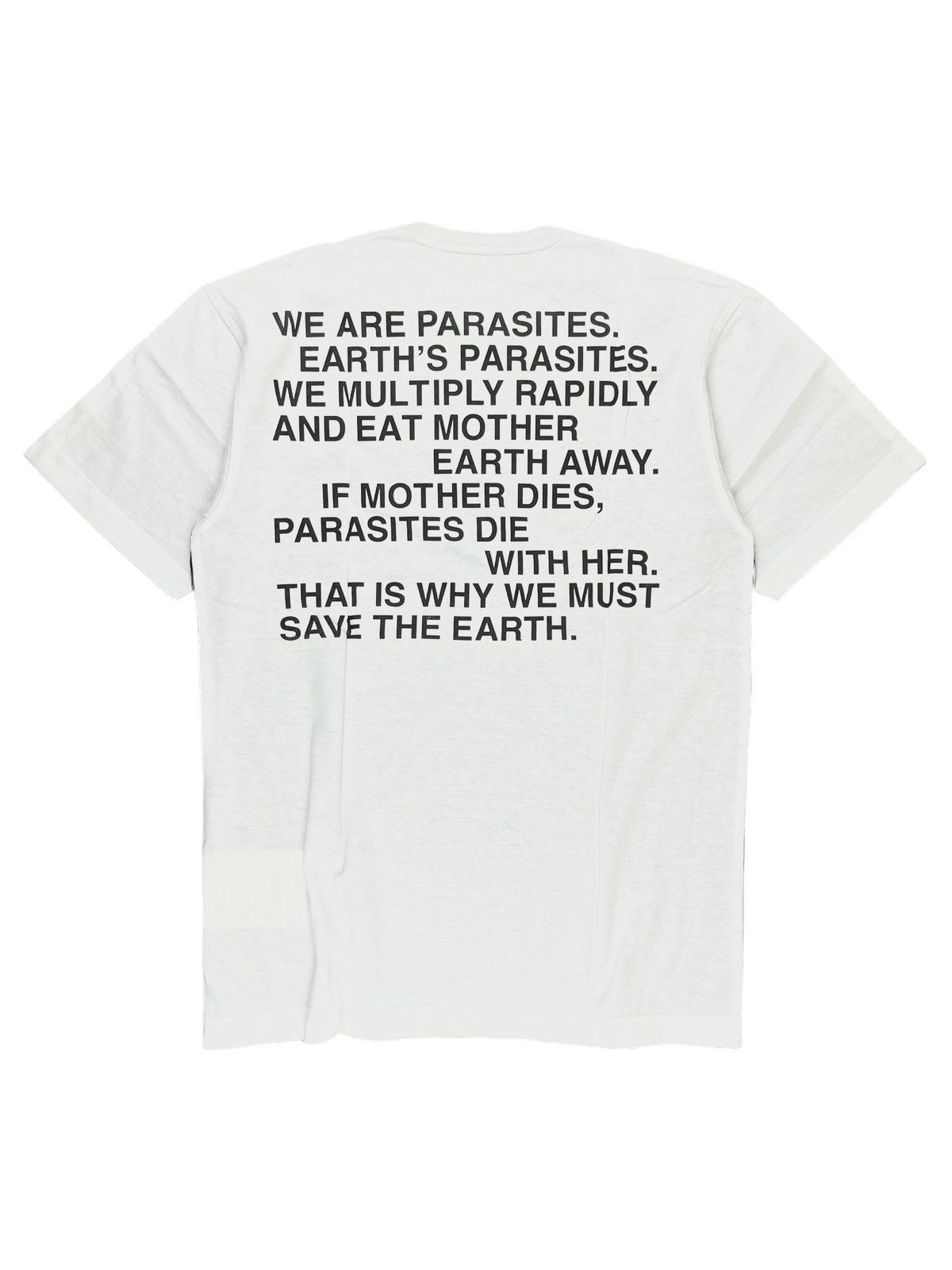 Comme des Garcons × Junya Watanabe × Vintage SS02 NWT Junya Watanabe  Parasite Hybrid Poem Print Tshirt | Grailed