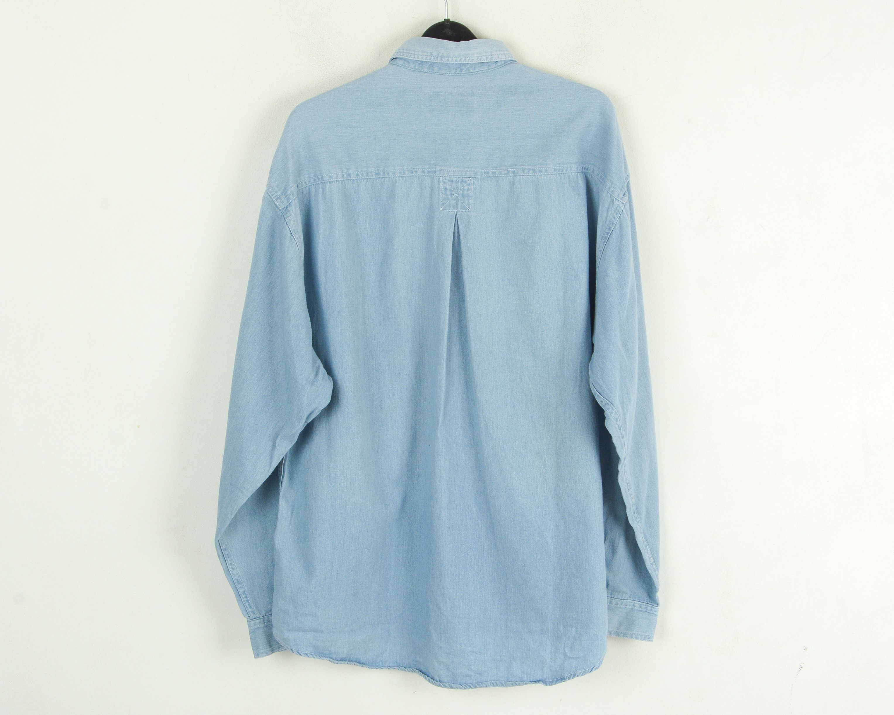 Orvis Shirt Long Sleeved Retro Jean Denim Casual Blue Cotton Size US M / EU 48-50 / 2 - 6 Thumbnail