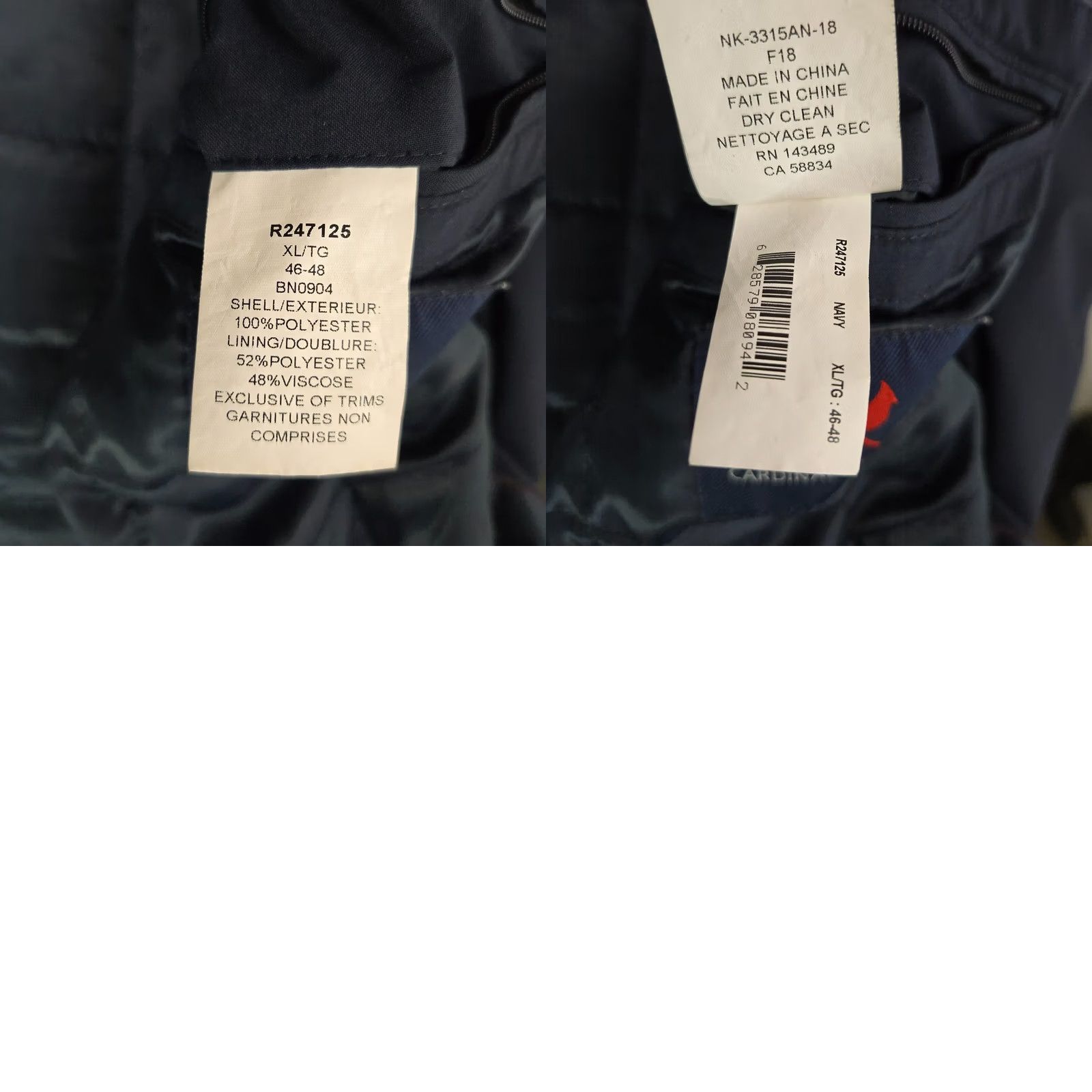 Mackintosh CARDINAL CANADA Mackintosh Jacket Mens Size XL Navy Blue Button Front Insulated Size US XL / EU 56 / 4 - 9 Thumbnail
