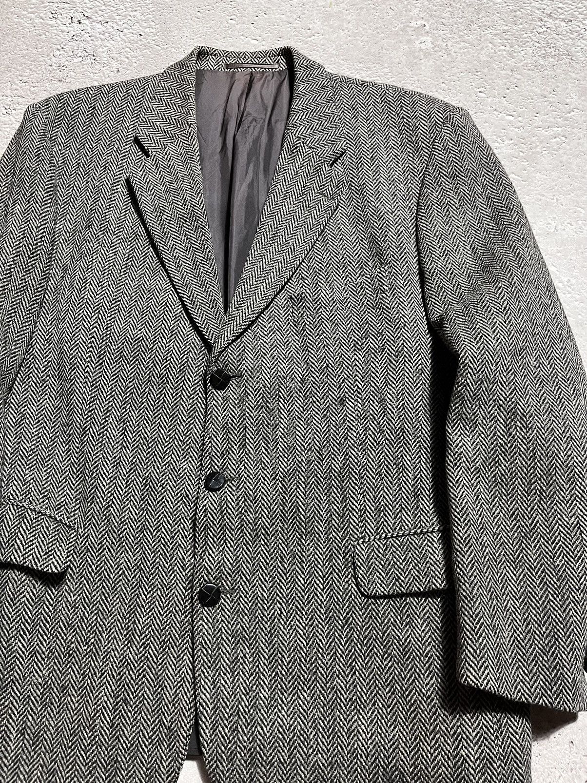 Designer × Harris Tweed Vintage Harris Tweed Wool Blazer Jacket Size US XL / EU 56 / 4 - 5 Thumbnail