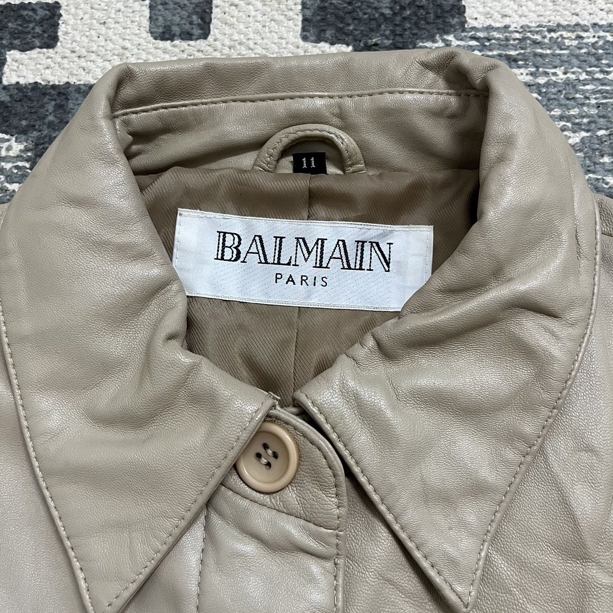 Balmain Authentic Balmain Paris Sheep Leather Button Jacket Size S / US 4 / IT 40 - 5 Thumbnail