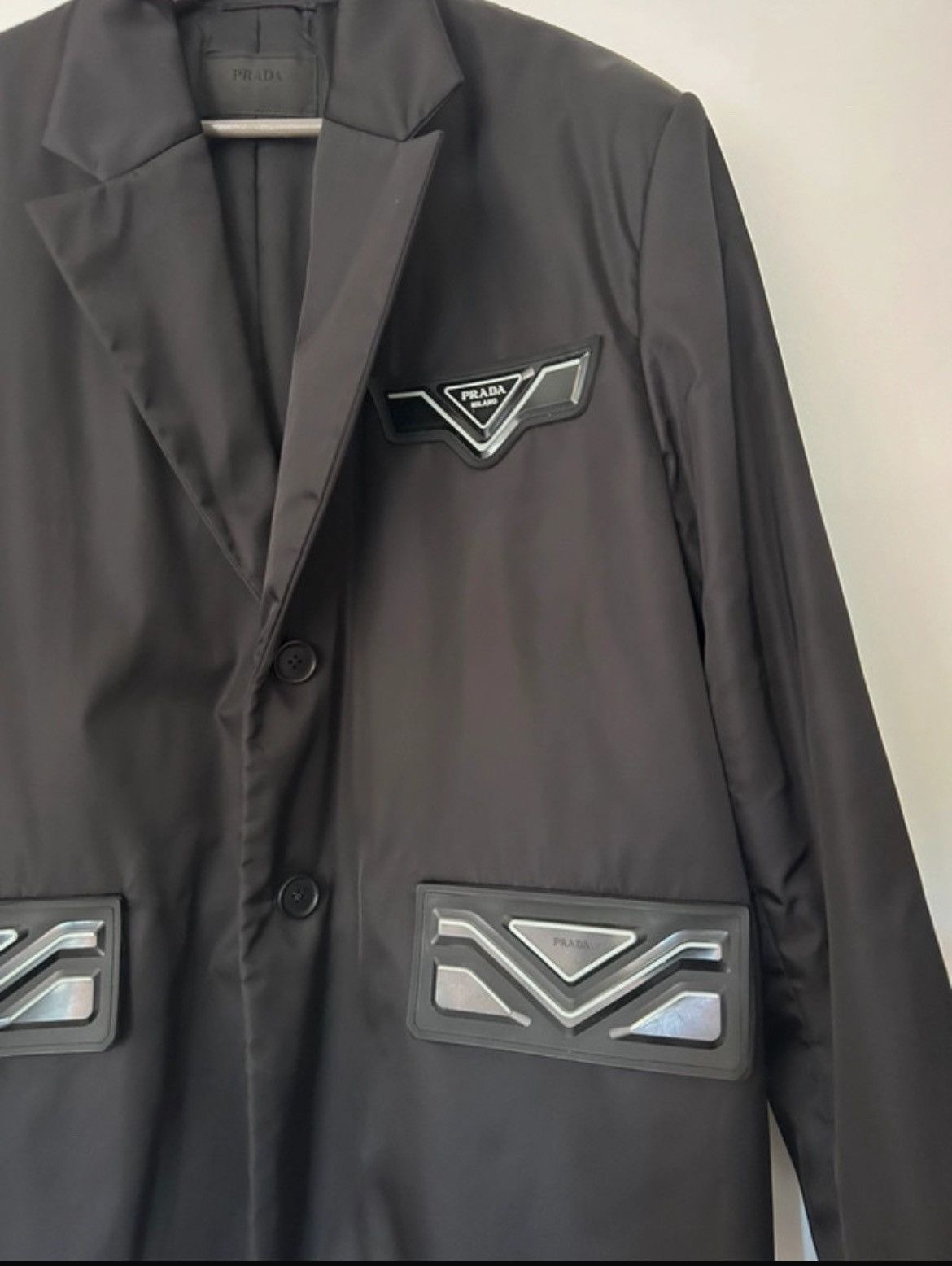 PRADA re-nylon Casual Jacket Black Raf Simons
