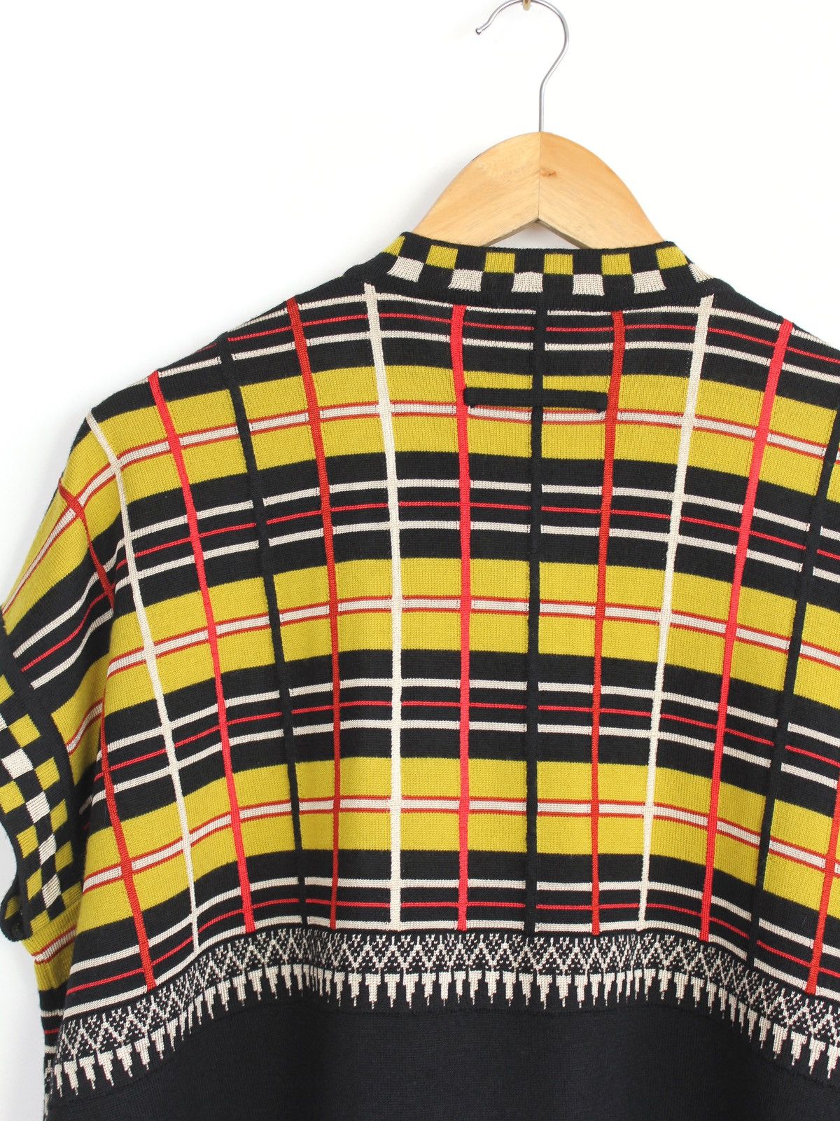 Jean Paul Gaultier Jean Paul Gaultier 90s Vintage Tartan Pattern Poncho Sweater Size L / US 10 / IT 46 - 5 Thumbnail