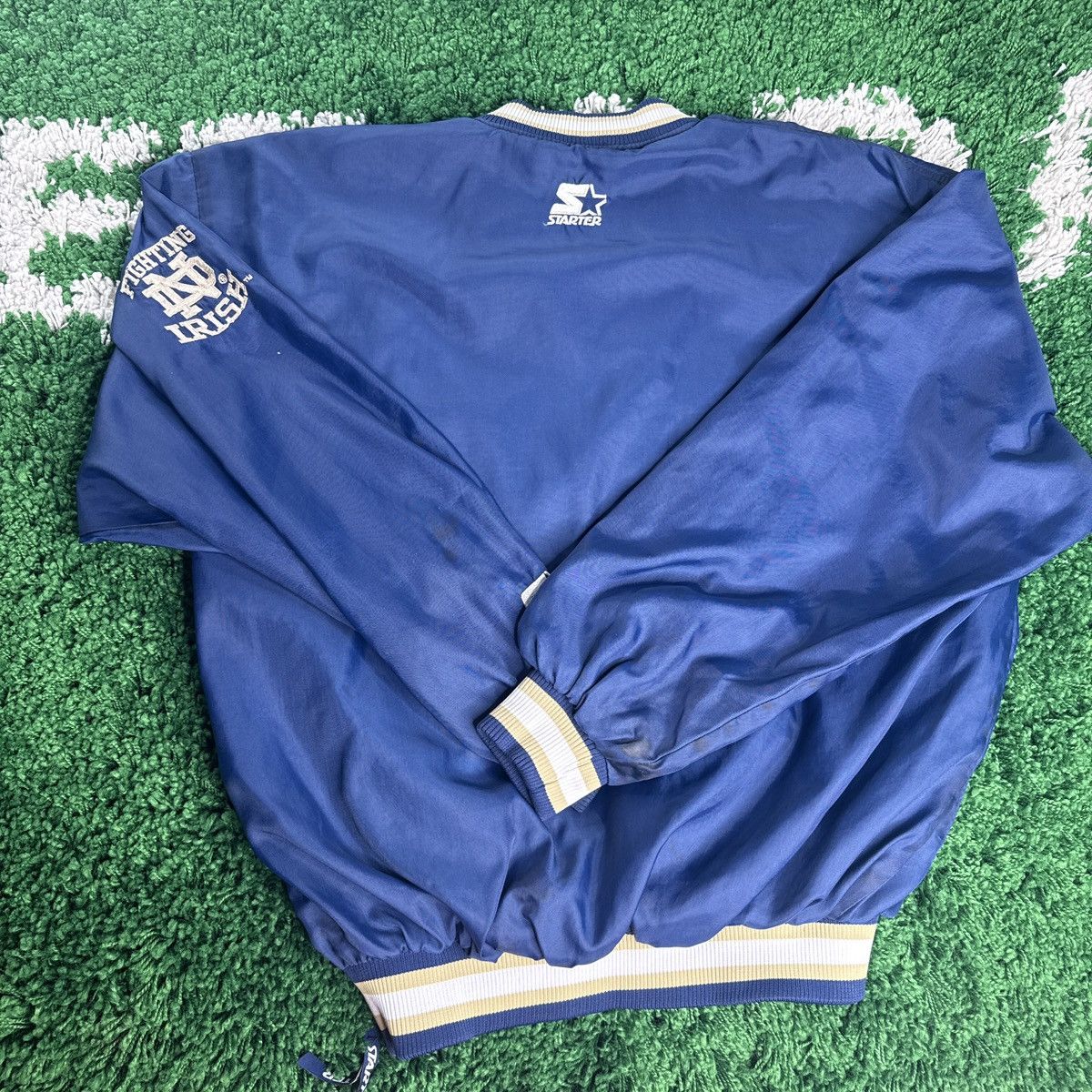 Starter Starter Notre Dame Fighting Irish Pullover Windbreaker Size US L / EU 52-54 / 3 - 3 Thumbnail