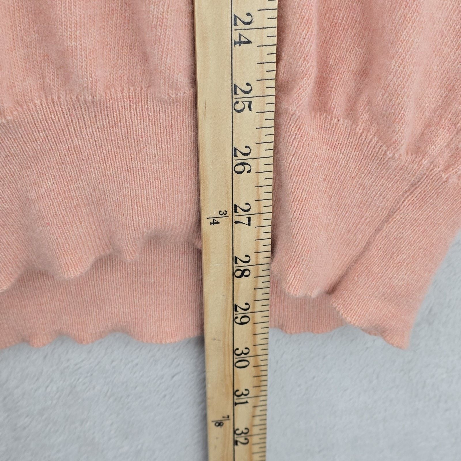 Fedeli Vintage Fedeli Cashmere Sweater Mens 44 Large Peach FLAWS Size US L / EU 52-54 / 3 - 9 Thumbnail