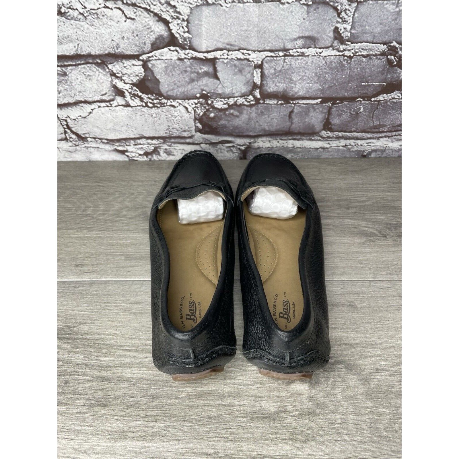 Bass G.H. Bass & Co. Bass Reese Black Leather Driving Loafers Wom Size US 9.5 / IT 39.5 - 15 Thumbnail
