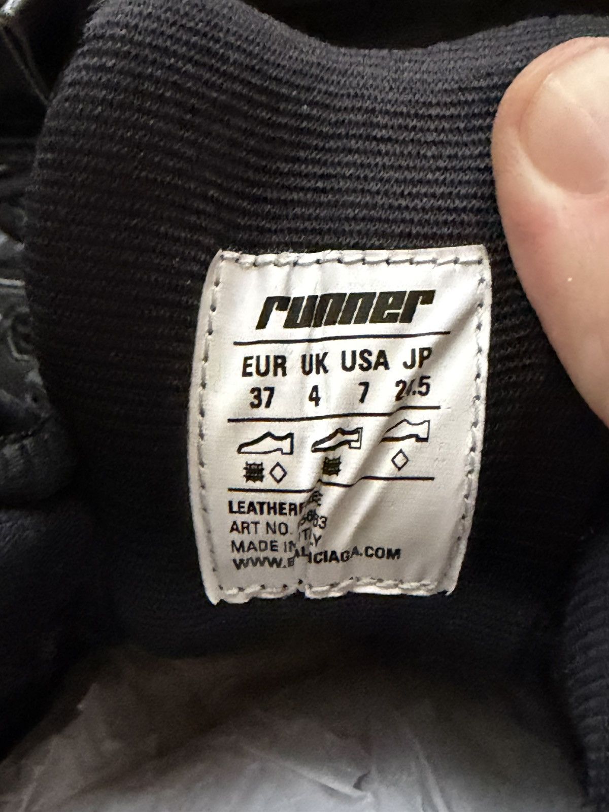 Balenciaga Balenciaga Runner Black Size US 7 / IT 37 - 6 Thumbnail