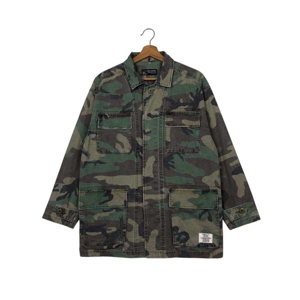 Vintage 📌Vintage Chore Military Jacket Cube Sugar Size US M / EU 48-50 / 2 - 3 Thumbnail