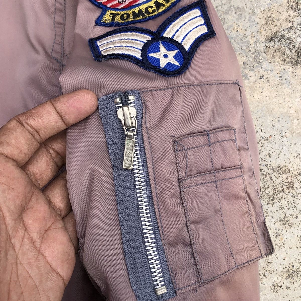Vintage Vintage Sun Faded U.S.Air Force Tomcat Ma-1 Bomber Jacket Size US L / EU 52-54 / 3 - 11 Thumbnail