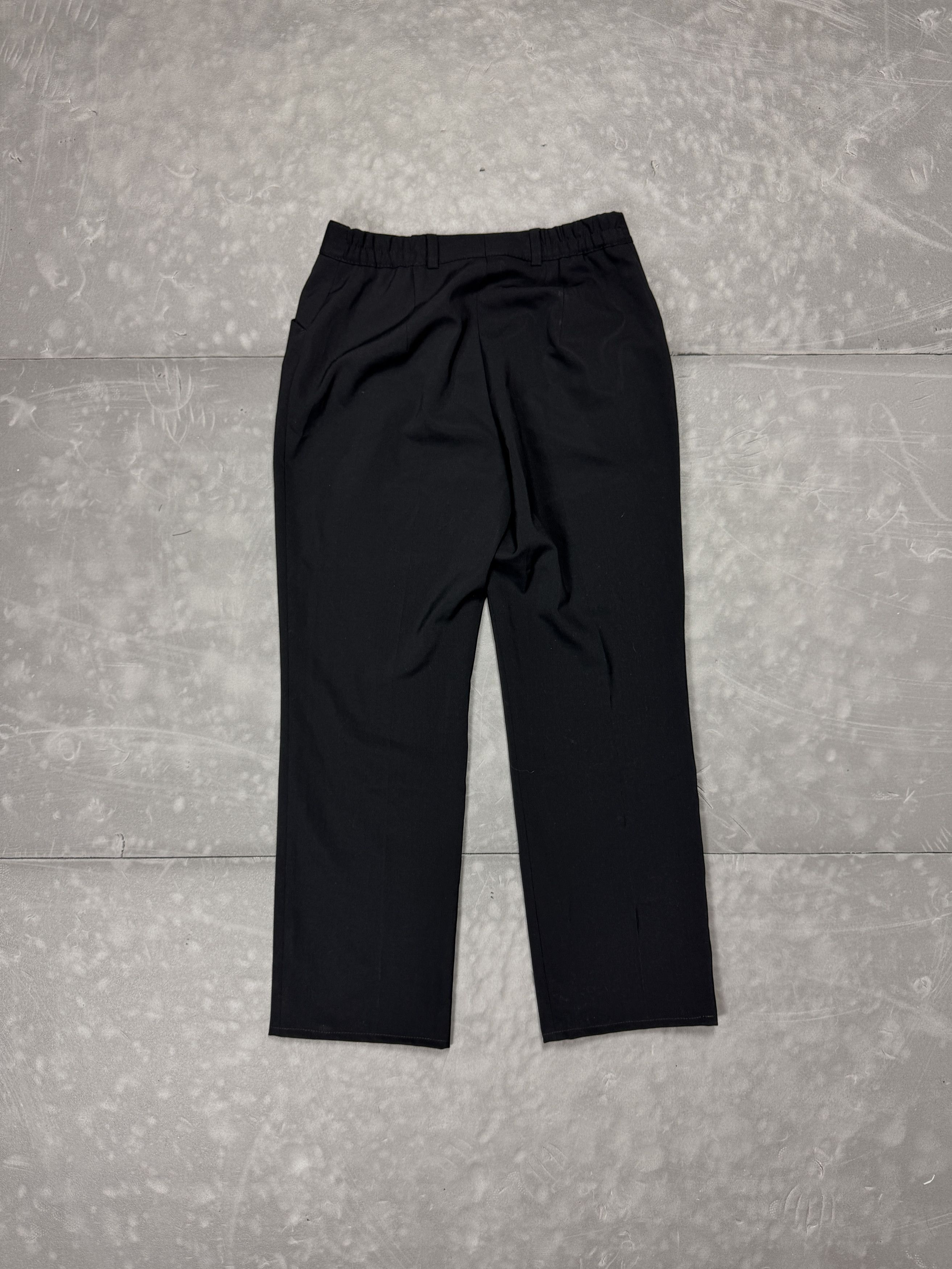 Vintage Vintage formal black pants baggy oversize y2k coquette Size 27" / US 4 / IT 40 - 2 Thumbnail