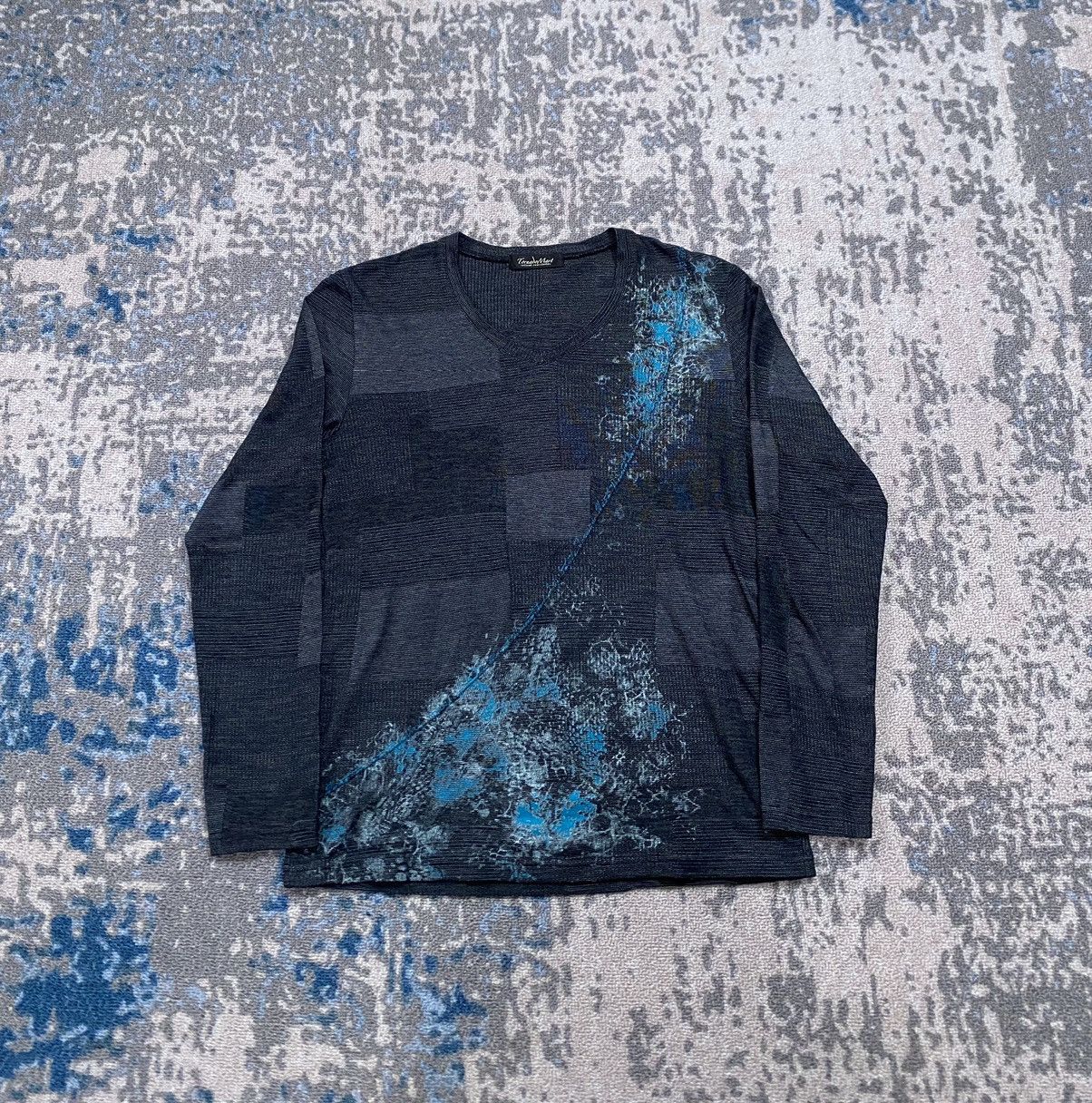 Tornado Mart TORNADO MART SNAKESKIN V-NECK SHIRT | Grailed