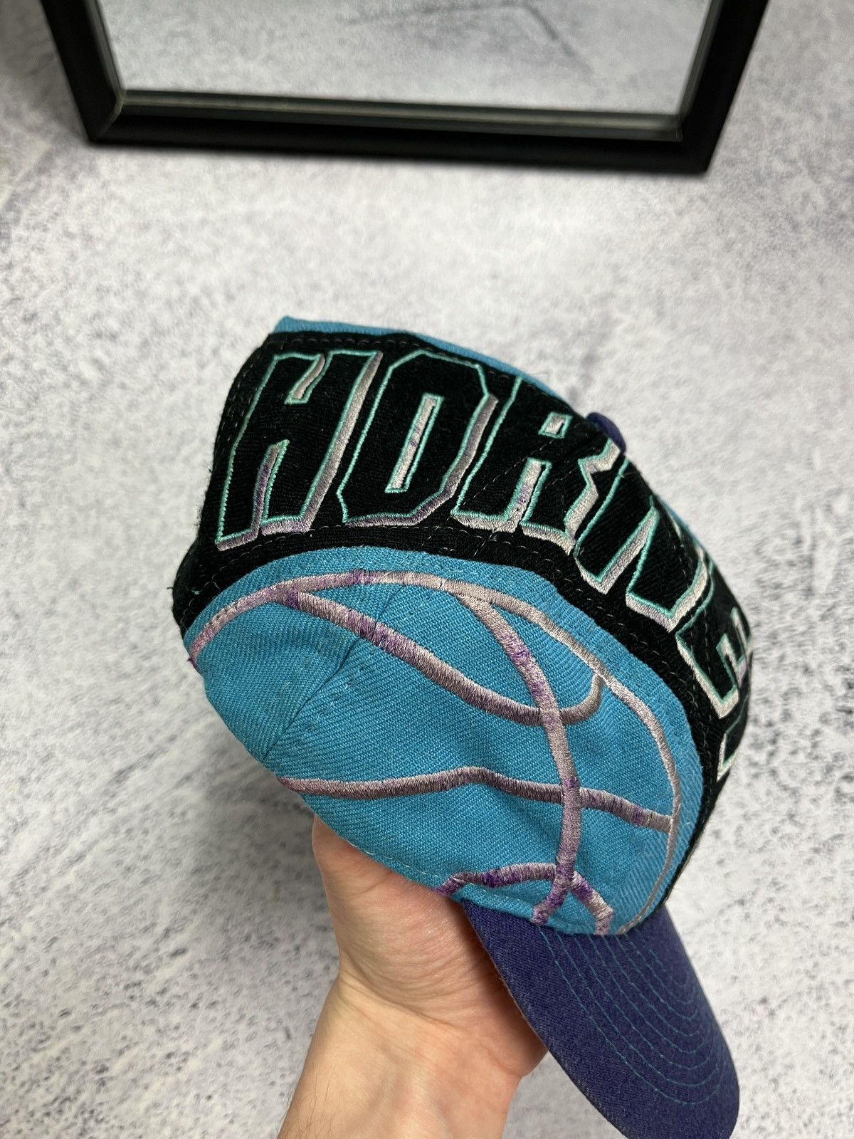 NBA × Sports Specialties × Vintage Vintage 90’s Charlotte Hornets NBA Snap Back Cap Hat Rare Size ONE SIZE - 8 Thumbnail