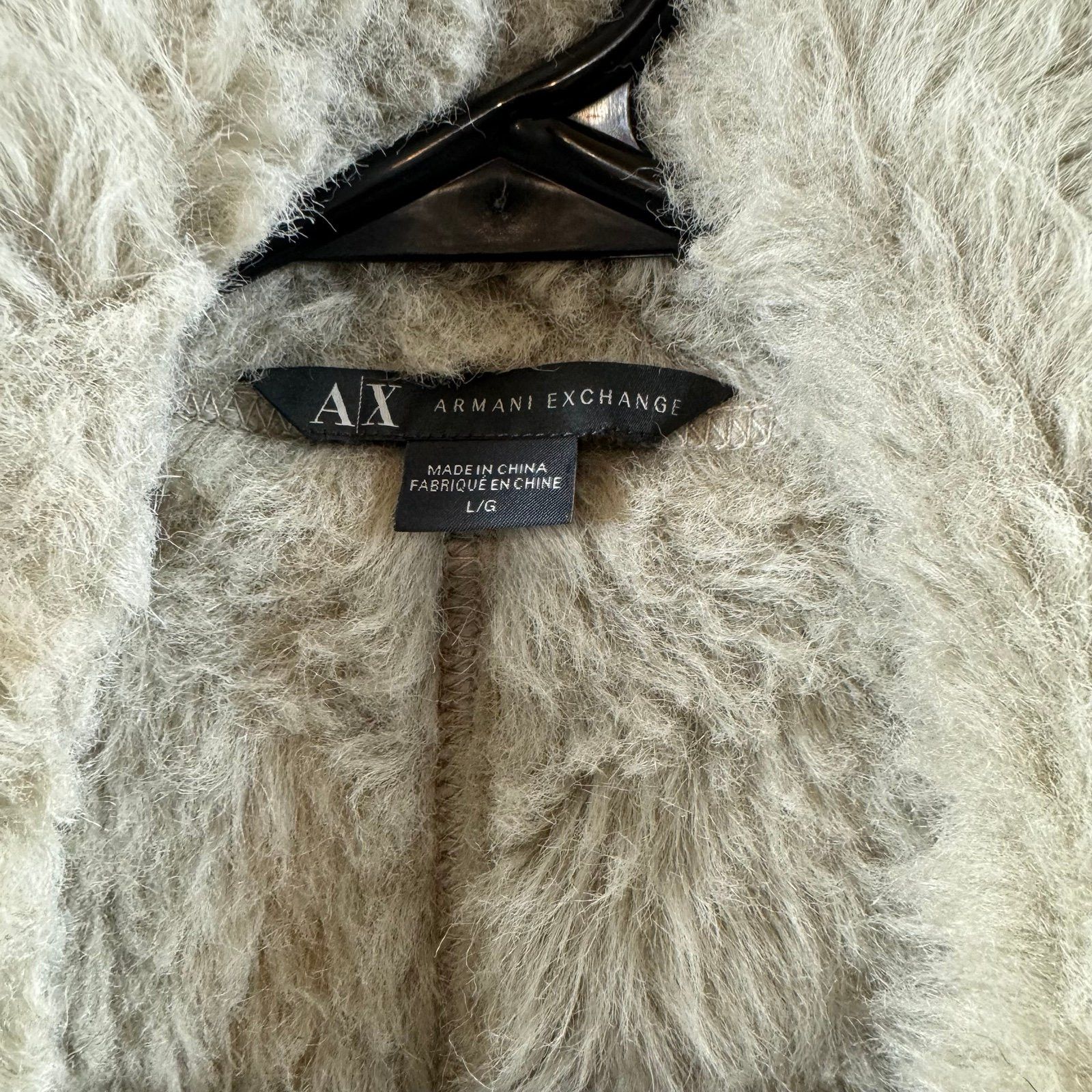 Armani Exchange Armani Exchange faux fur and suede cream vest. Belt. Size Size L / US 10 / IT 46 - 2 Thumbnail
