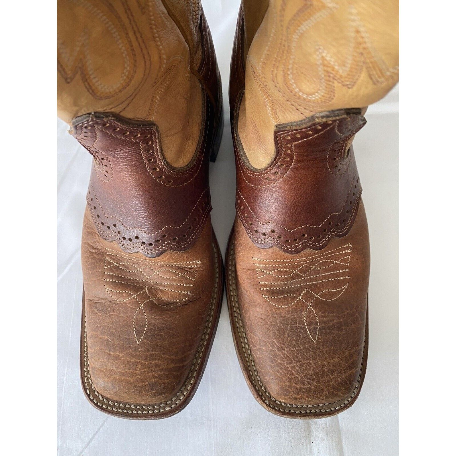 Boulet Boulet Hand Made/Tooled Cowgirl Square Toe Women's Size 6 Size US 7.5 / IT 37.5 - 12 Thumbnail