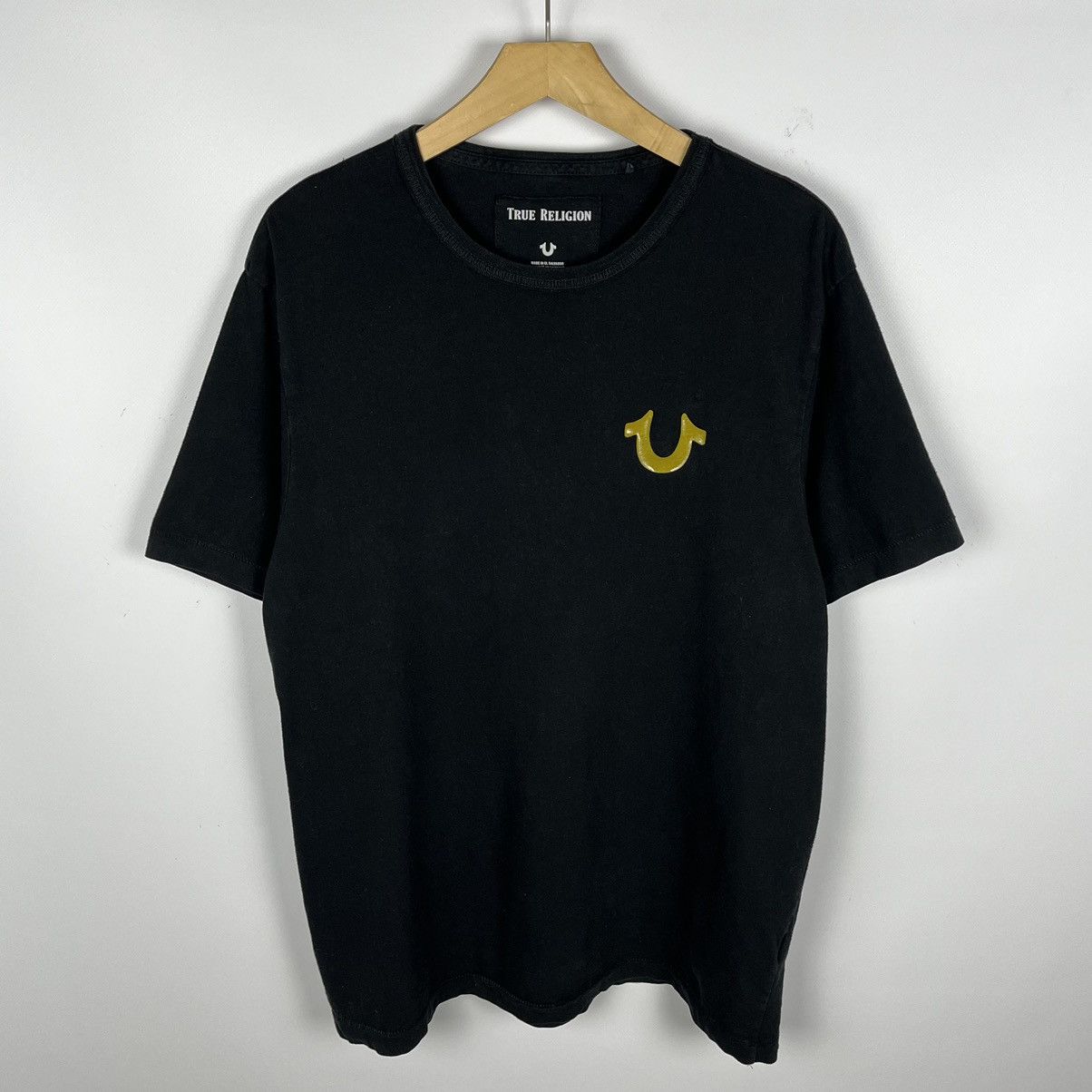 True Religion Vintage True Religion y2k buddha gold big logo tee 00’s Size US XL / EU 56 / 4 - 6 Thumbnail