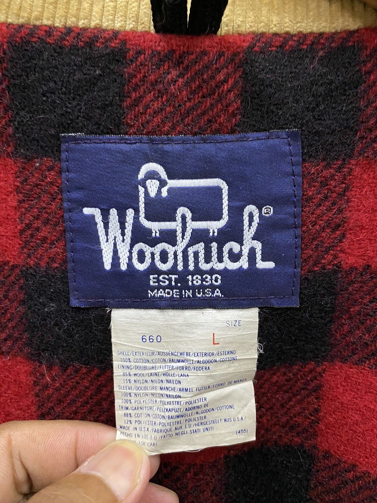Woolrich Woolen Mills Vintage Woolrich Chore Double Lining Jacket Button (L) Size US L / EU 52-54 / 3 - 20 Thumbnail