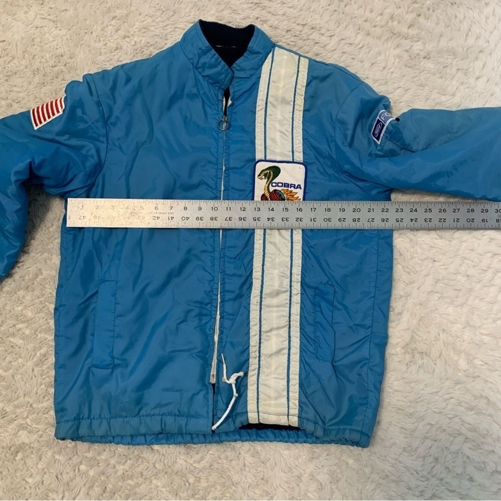 Other Indy 500 Cobra Jacket Blue White Racing Jacket Men’s Unisex Size US L / EU 52-54 / 3 - 9 Thumbnail