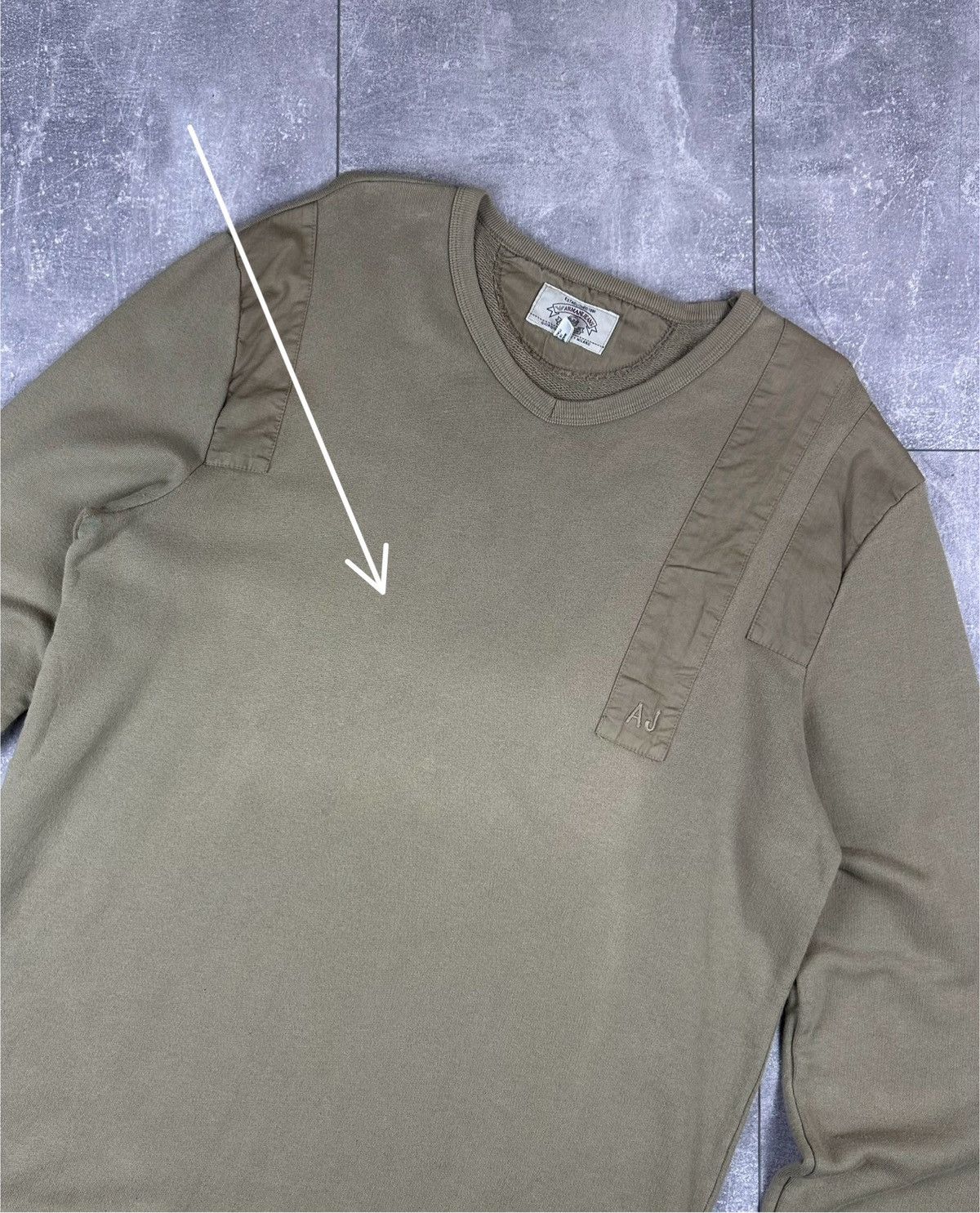 Emporio Armani Armani Jeans Vintage Retro V-Neck Sweatshirt Small Logo Size US XL / EU 56 / 4 - 9 Thumbnail