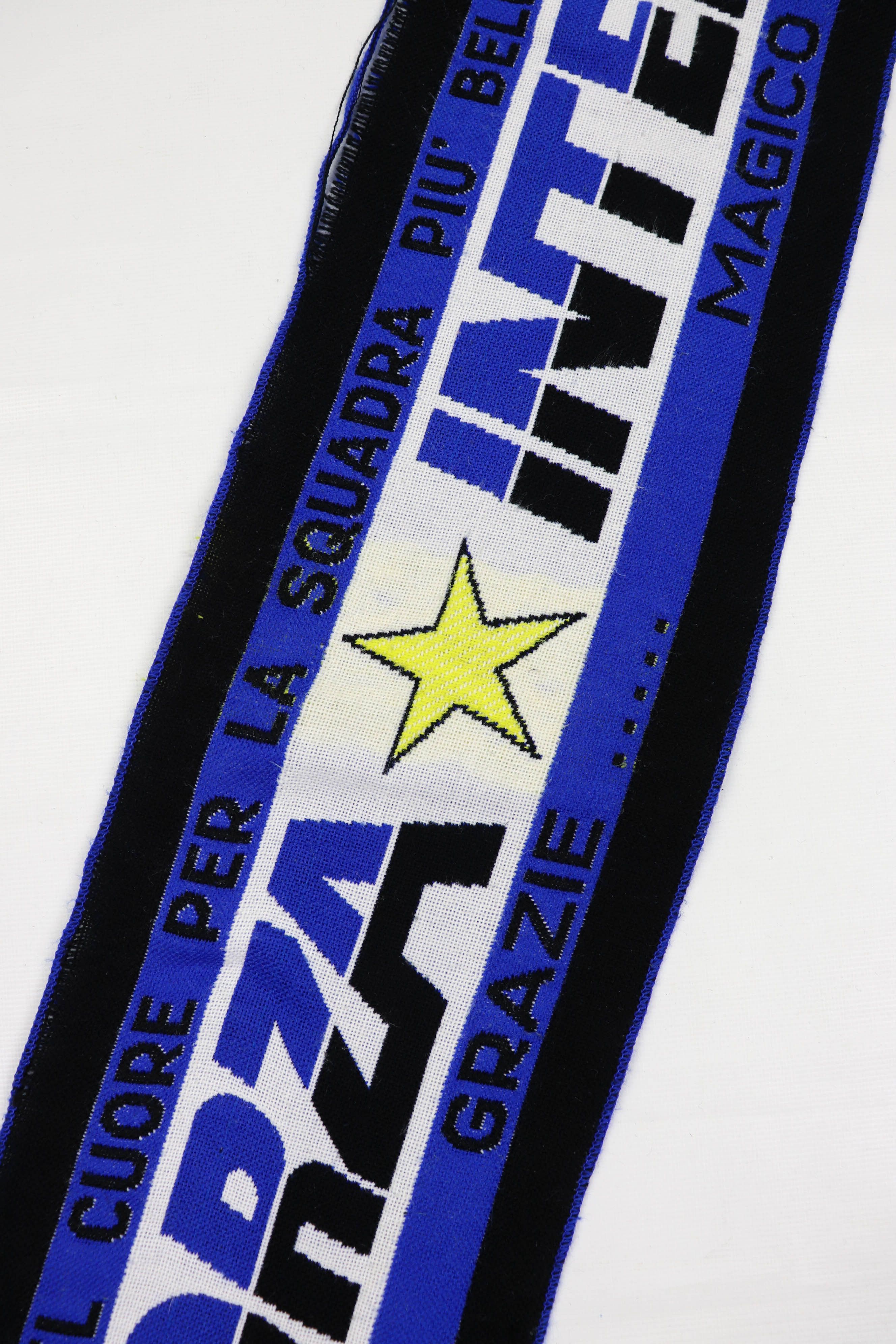 Vintage Vintage Forza Inter Blue Distressed Soccer Football Scarf Size ONE SIZE - 6 Thumbnail