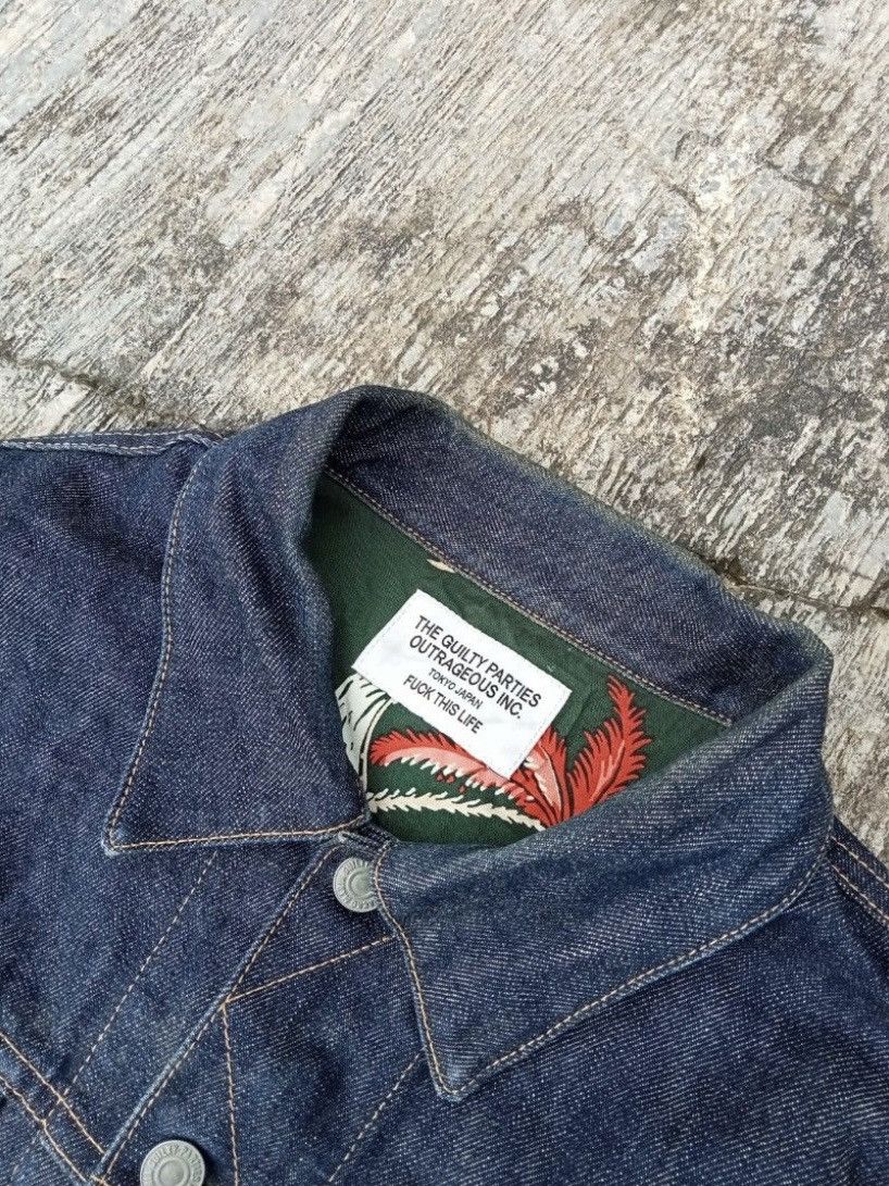 Wacko Maria Wacko Maria Guilty Parties Natural Faded Denim Jacket Size US M / EU 48-50 / 2 - 8 Thumbnail