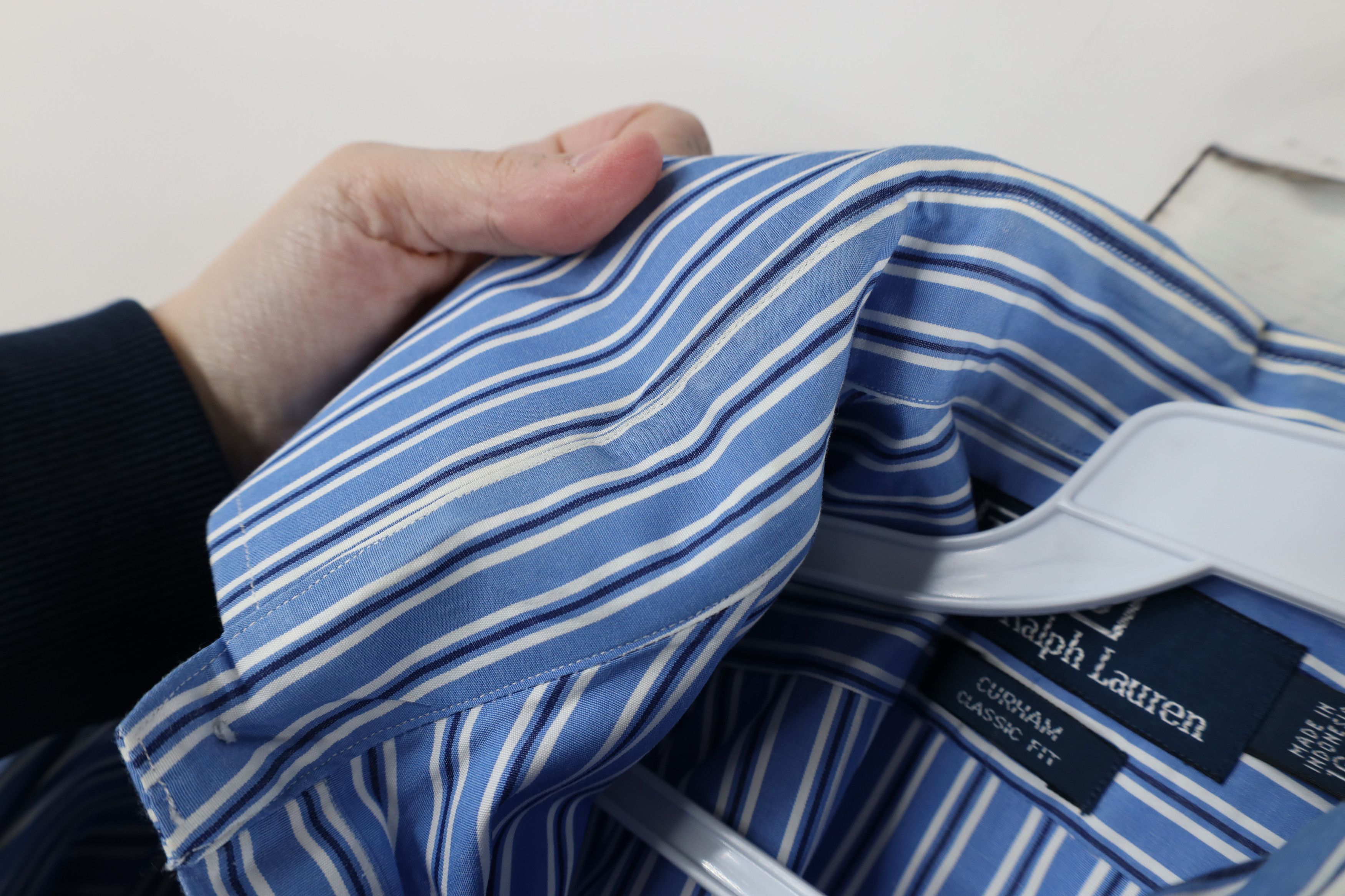 Ralph Lauren × Vintage Vintage Ralph Lauren Fit French Cuff Striped Button Shirt Size US M / EU 48-50 / 2 - 7 Thumbnail