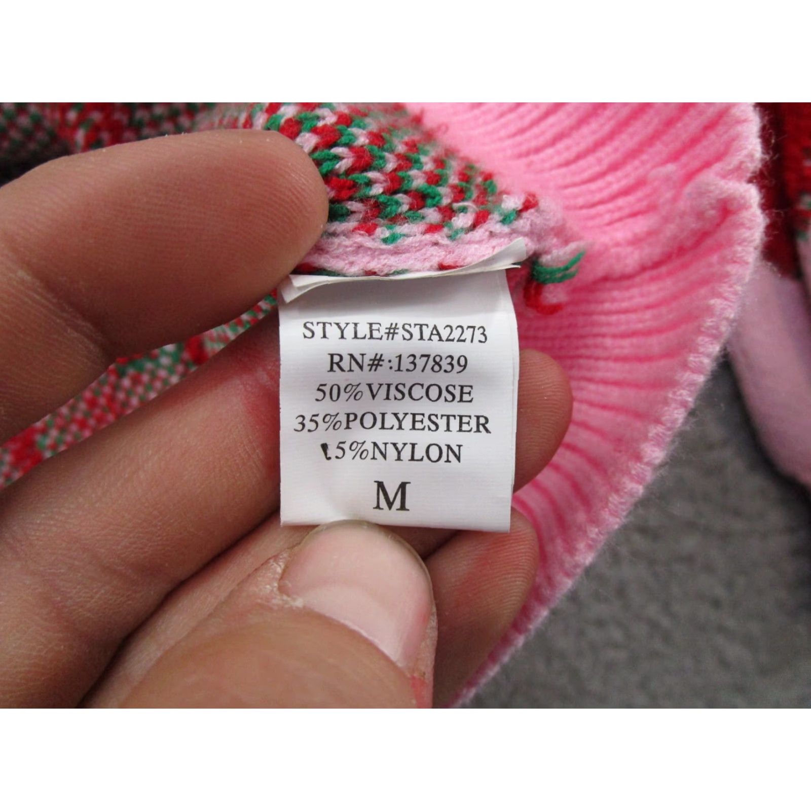Vintage Dreamers By Debut Women's Strawberry Soft Knit Pullover Sweater Size M Women's Size M / US 6-8 / IT 42-44 - 3 Thumbnail