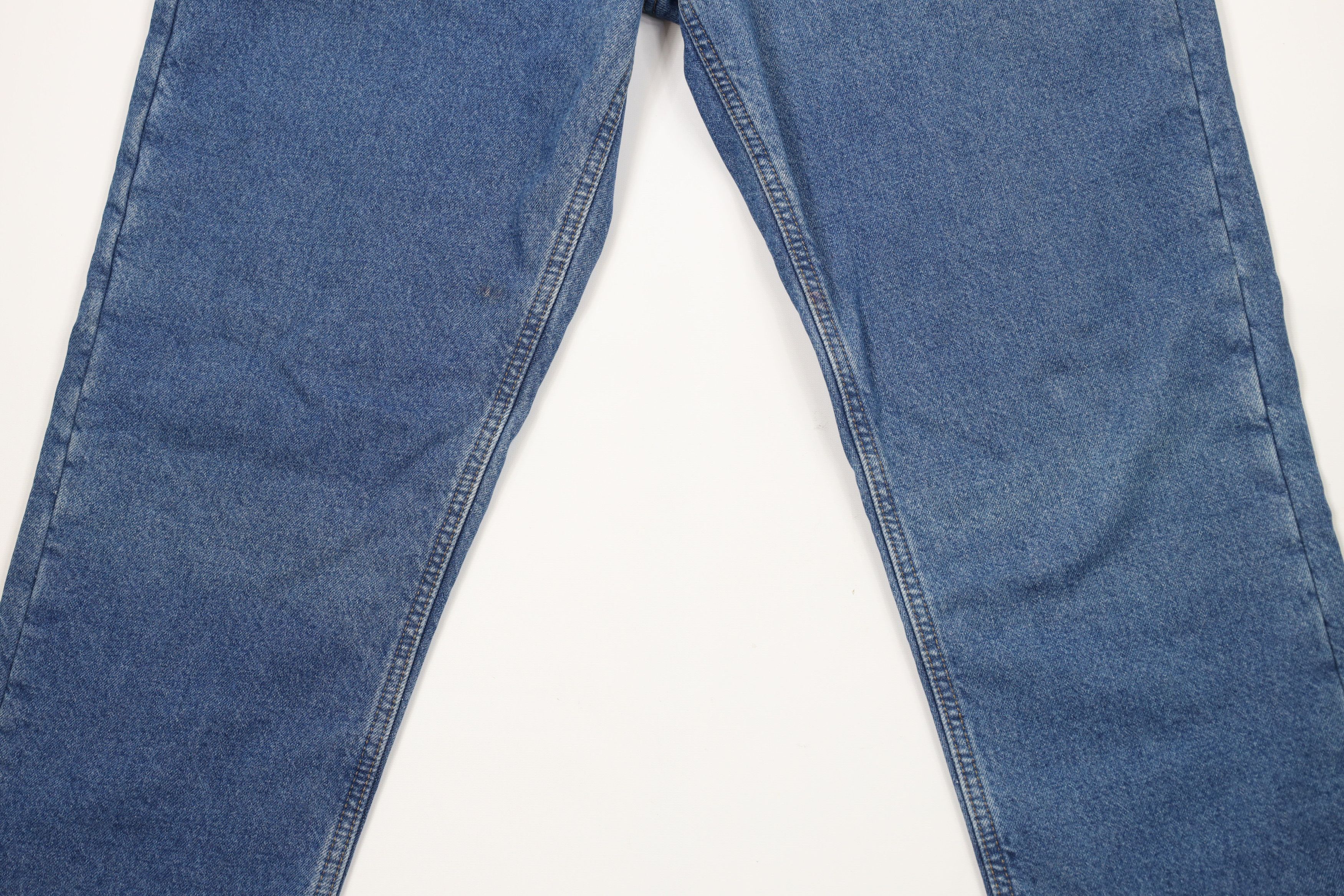 Carhartt × Vintage Vintage Carhartt Fleece Lined Relaxed Fit Denim Jeans Blue Size US 36 / EU 52 - 4 Thumbnail