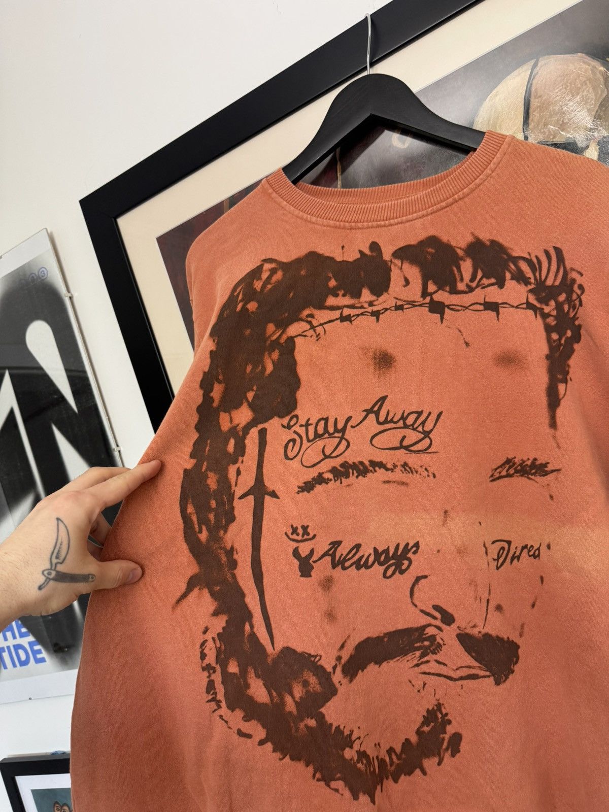 H&M Post Malone X H&M Posty Co. portrait tattoos face crewneck Size US M / EU 48-50 / 2 - 2 Thumbnail