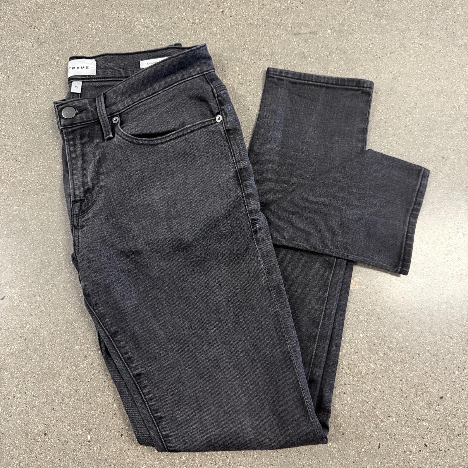 Frame FRAME L'Homme Skinny Jeans - Black - 30 Size US 30 / EU 46 - 4 Thumbnail
