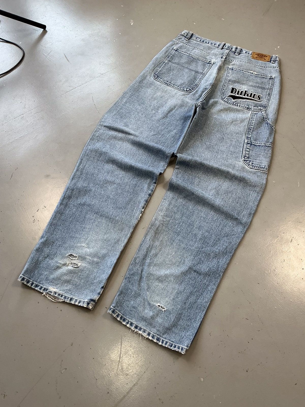 Dickies × Vintage Vintage dickies SpellOut embroidered denim Size US 34 / EU 50 - 7 Thumbnail