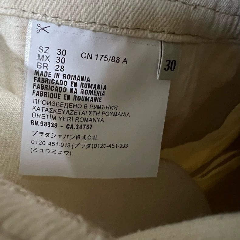 Prada Prada Beige stitching logo jumpsuit 2503-Nextarrow Size US 30 / EU 46 - 4 Thumbnail