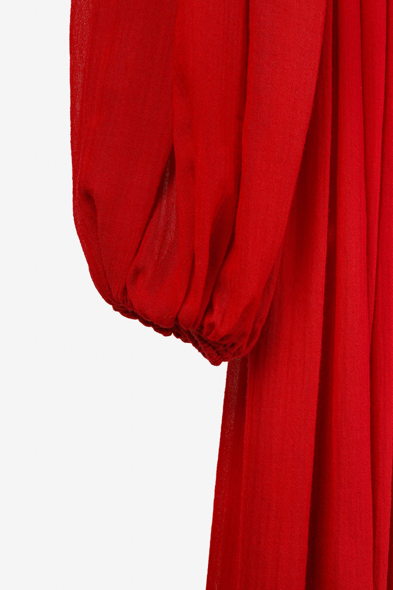 Chloe Chloe Red Crush Smocked Off-The-Shoulder Maxi Dress Size S / US 4 / IT 40 - 6 Thumbnail