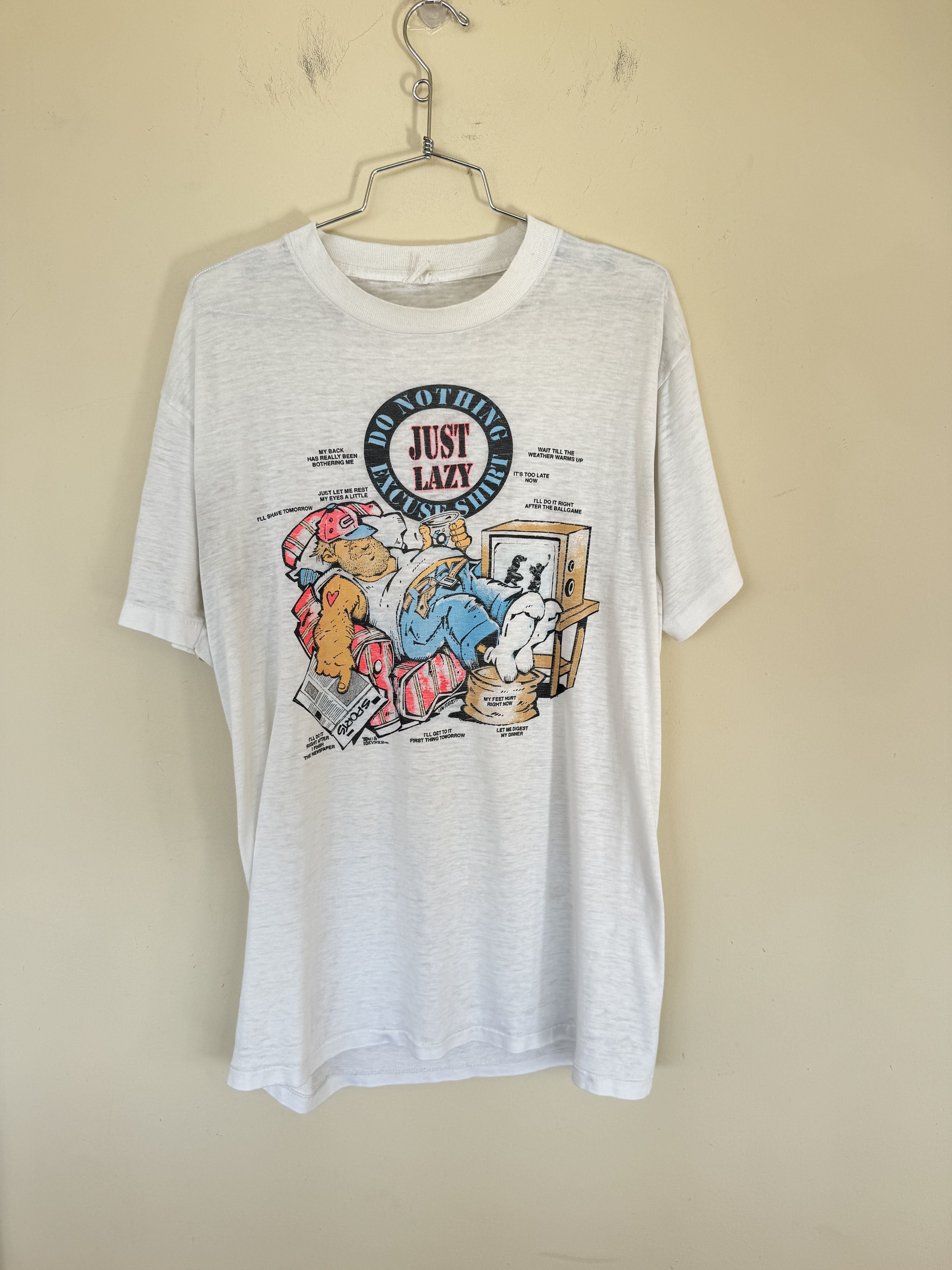 Do Nothing Excuse Shirt - Just Lazy Tee