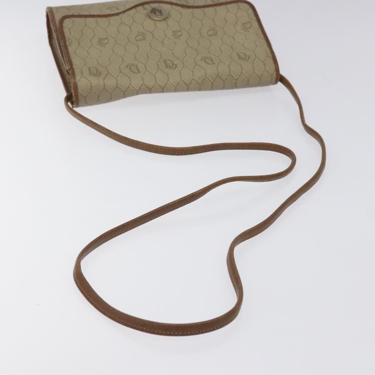 Dior DIOR Honeycomb Canvas Shoulder Bag Pvc Leather Beige Gold Size ONE SIZE - 7 Thumbnail