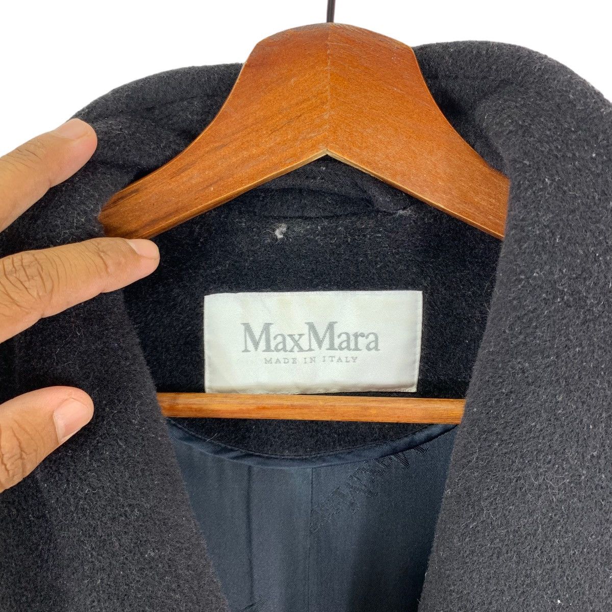 Max Mara × Weekend Max Mara VINTAGE DESIGNER MAX MARA LONG COAT WOOL Size XS / US 0-2 / IT 36-38 - 6 Thumbnail